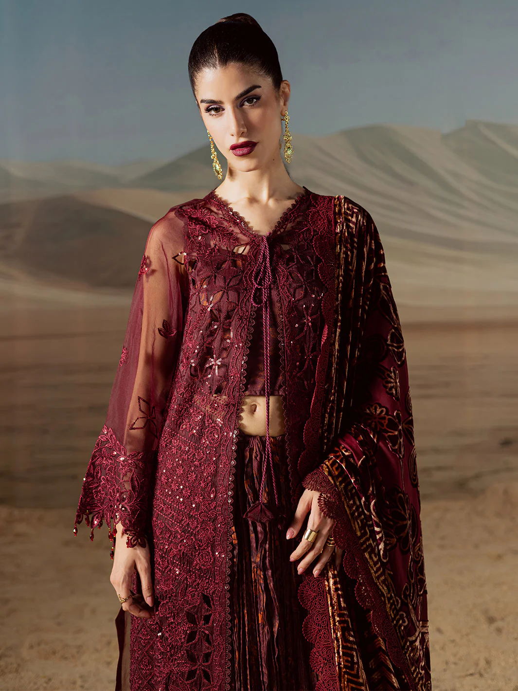 Mahnur CK-007 | 3 PC Kotrai Winter Collection 2025 - Image 2
