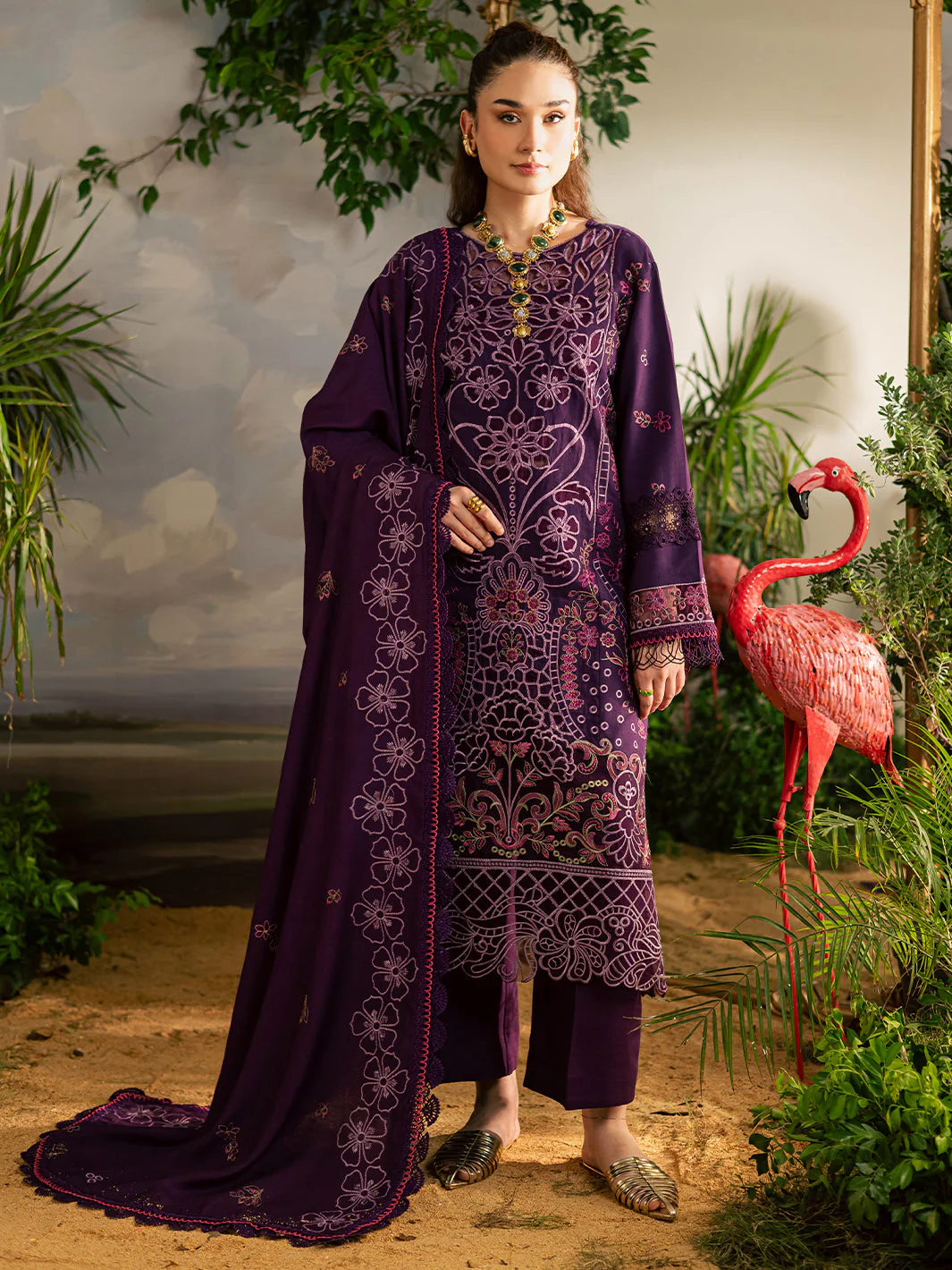 Mahnur K - 01 | 3 PC LINEN Winter Collection 2025