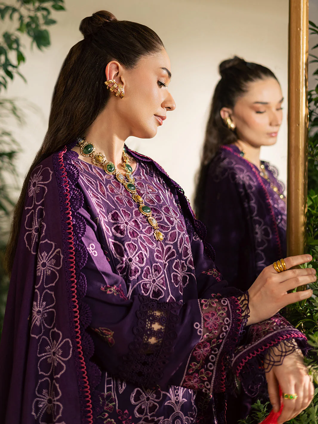 Mahnur K - 01 | 3 PC LINEN Winter Collection 2025 - Image 2