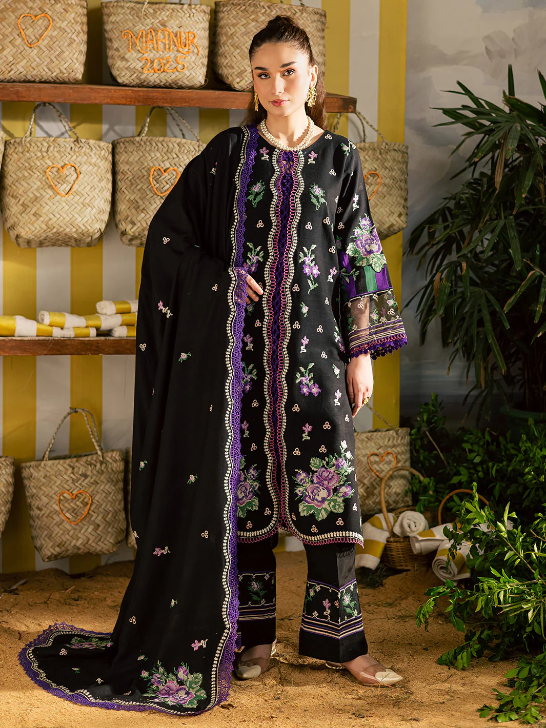 Mahnur K - 02 | 3 PC LINEN Winter Collection 2025