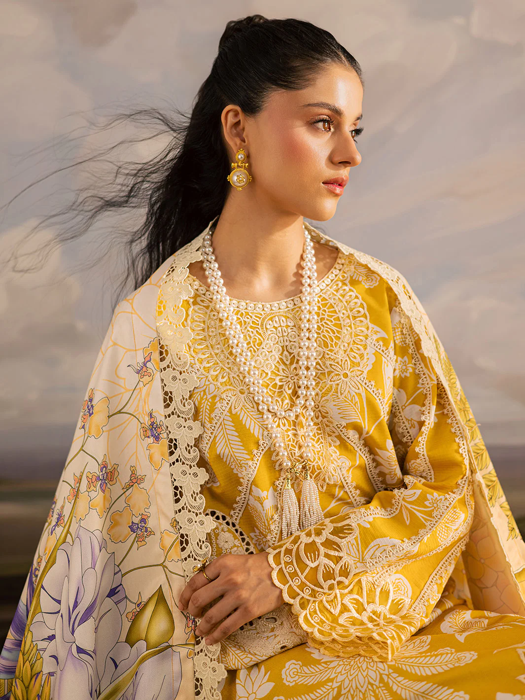 Mahnur K - 03 | 3 PC LINEN Winter Collection 2025 - Image 2