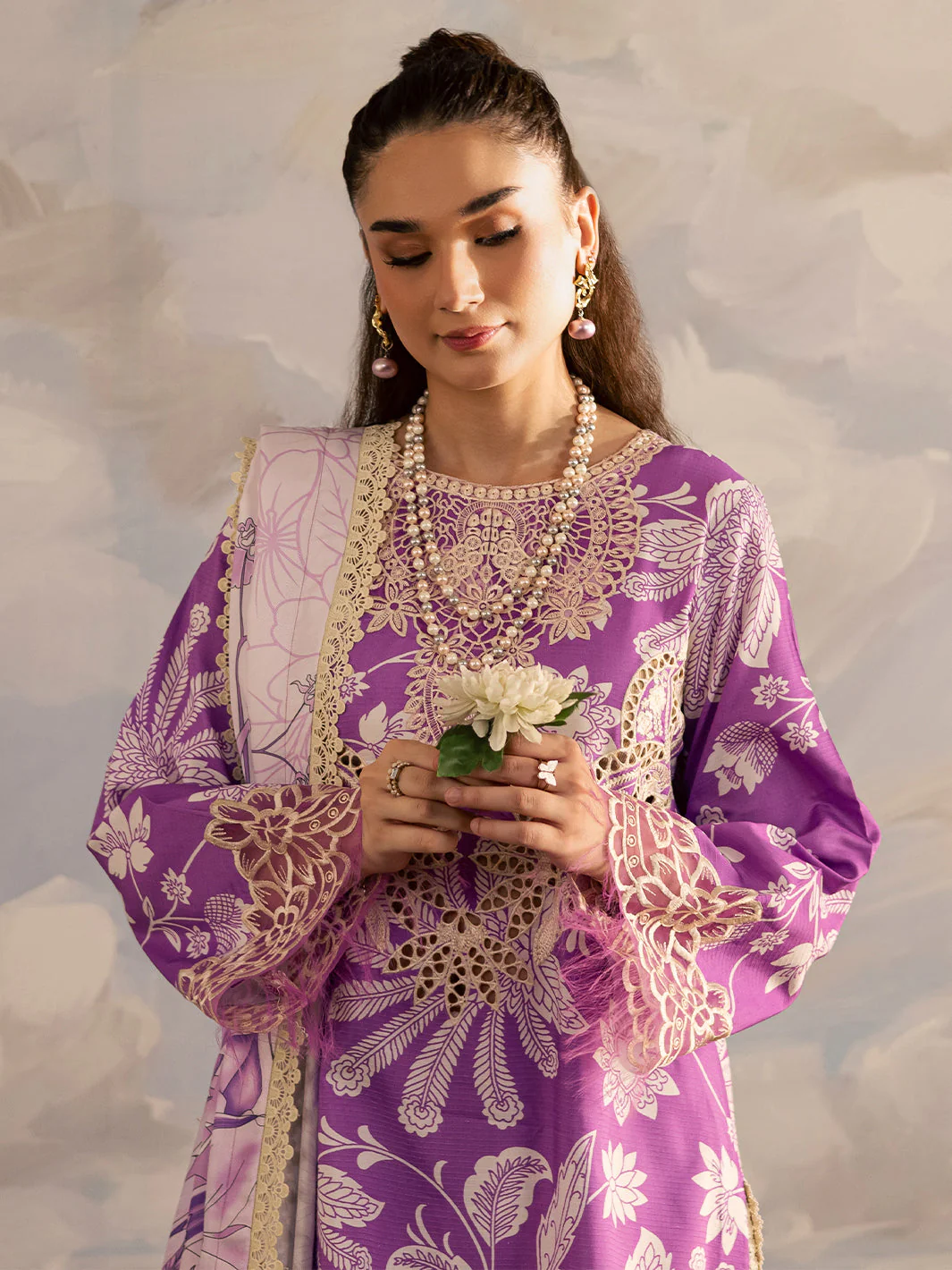 Mahnur K - 10 | 3 PC LINEN Winter Collection 2025 - Image 2