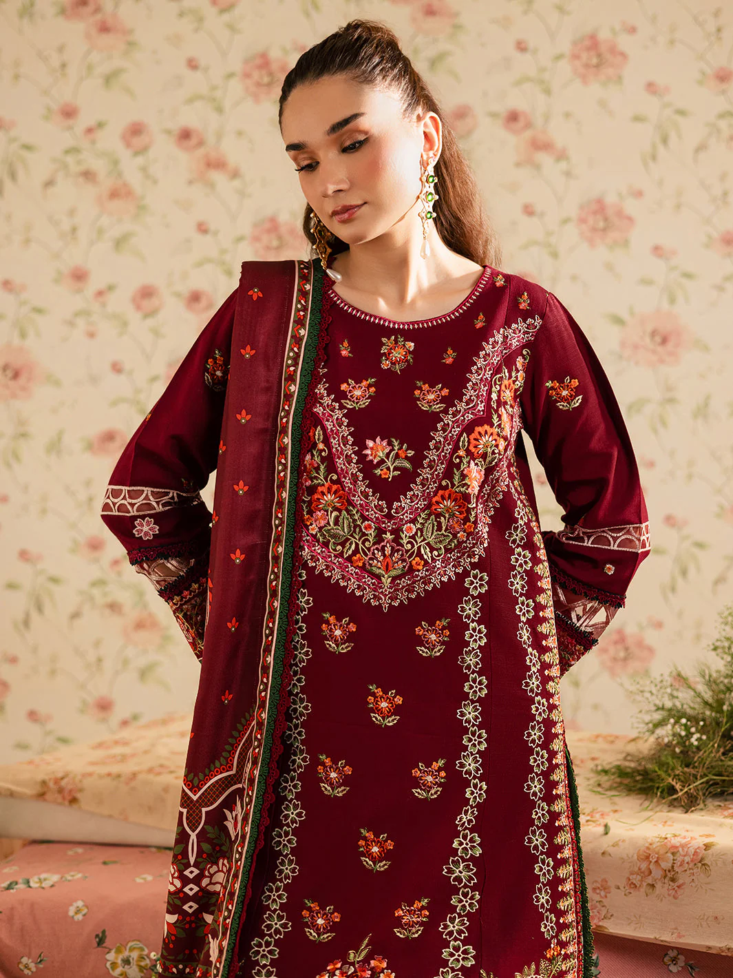 Mahnur K - 12 | 3 PC LINEN Winter Collection 2025 - Image 2