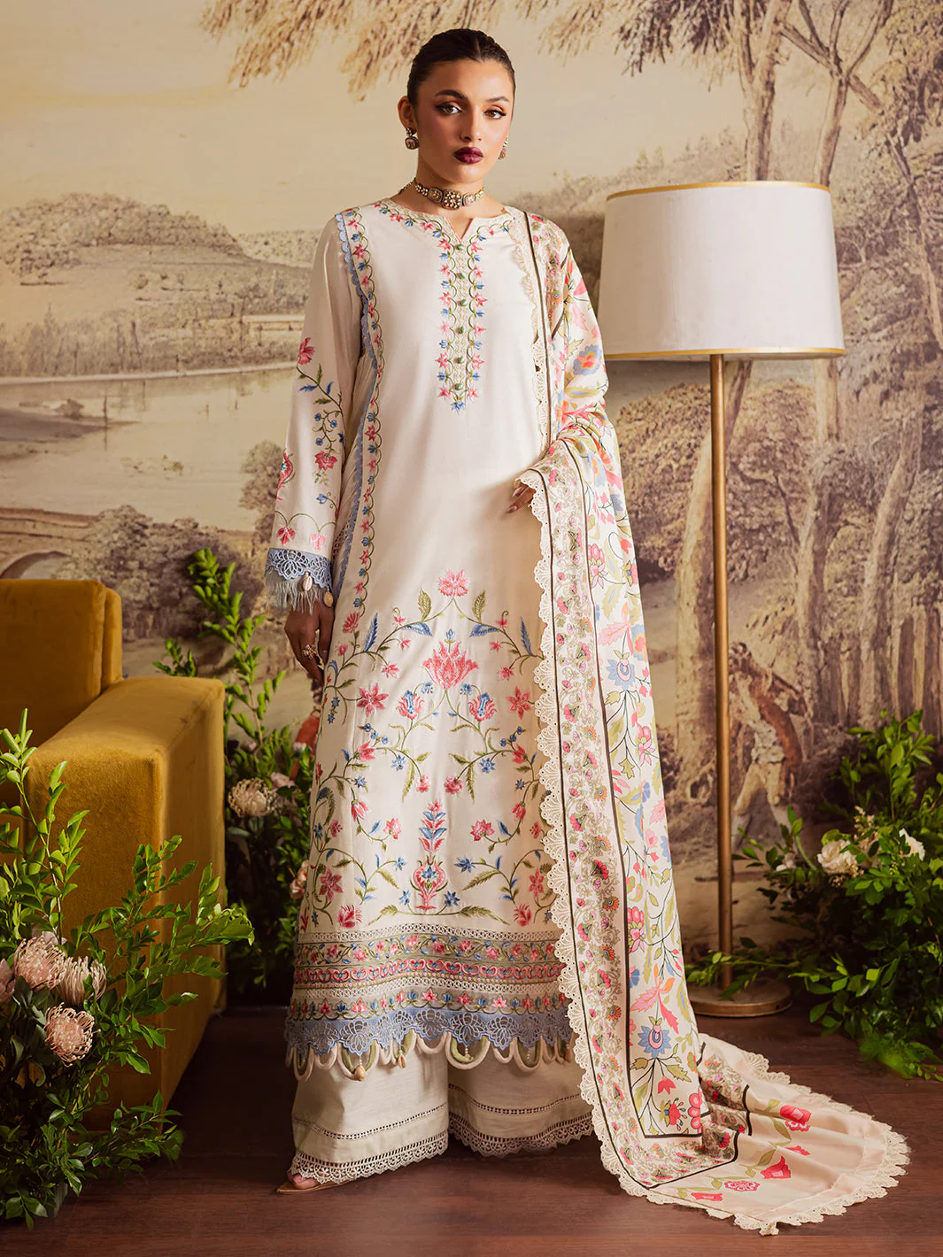 Mahnur NK - 01 | 3 PC KHADDAR Winter Collection 2025