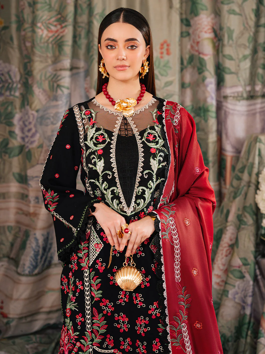 Mahnur SG-005 | 3 PC Karandi Winter Collection 2025 - Image 2
