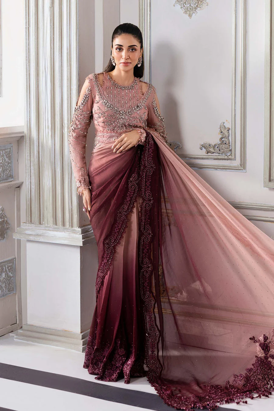 Maria B BD-3001 Mbroidered Wedding Collection 2025