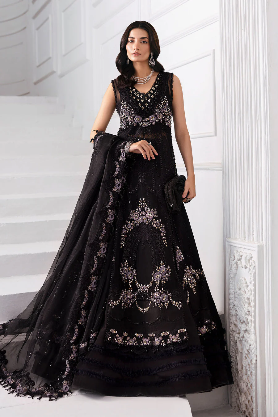 Maria B BD-3004 Mbroidered Wedding Collection 2025 - Image 2
