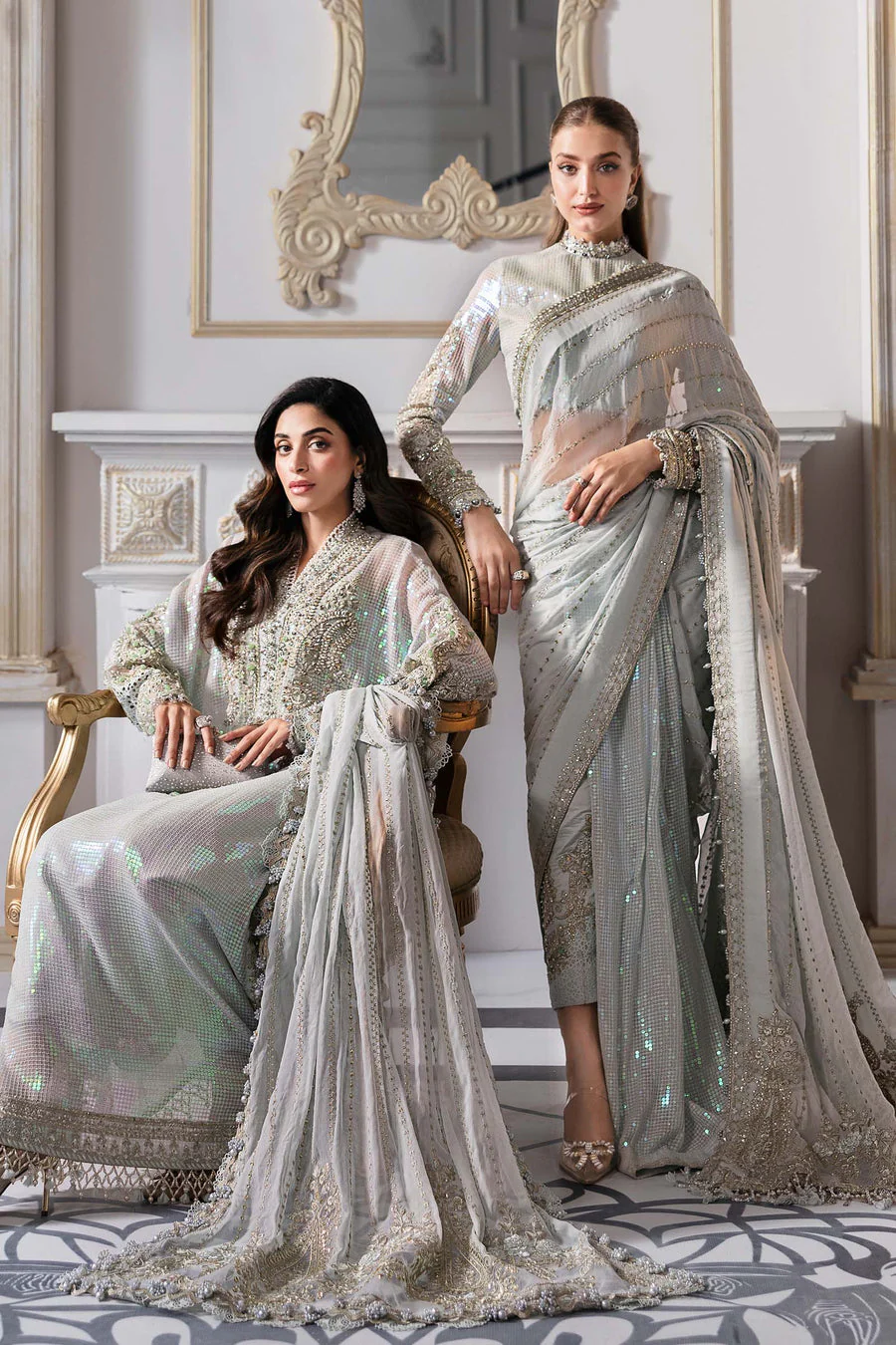 Maria B BD-3005 Mbroidered Wedding Collection 2025 - Image 2