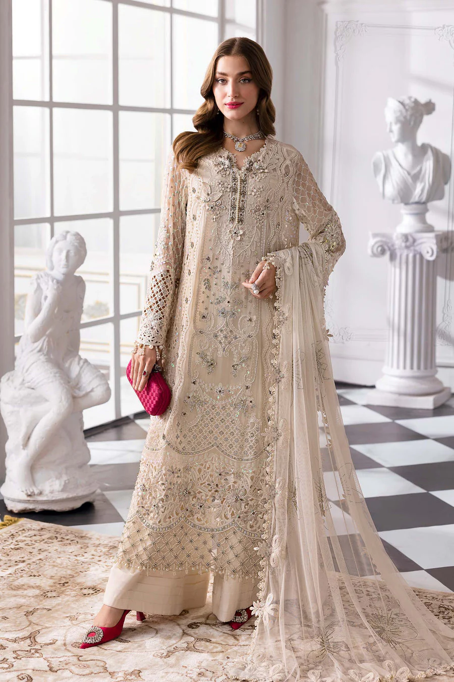 Maria B BD-3007 Mbroidered Wedding Collection 2025