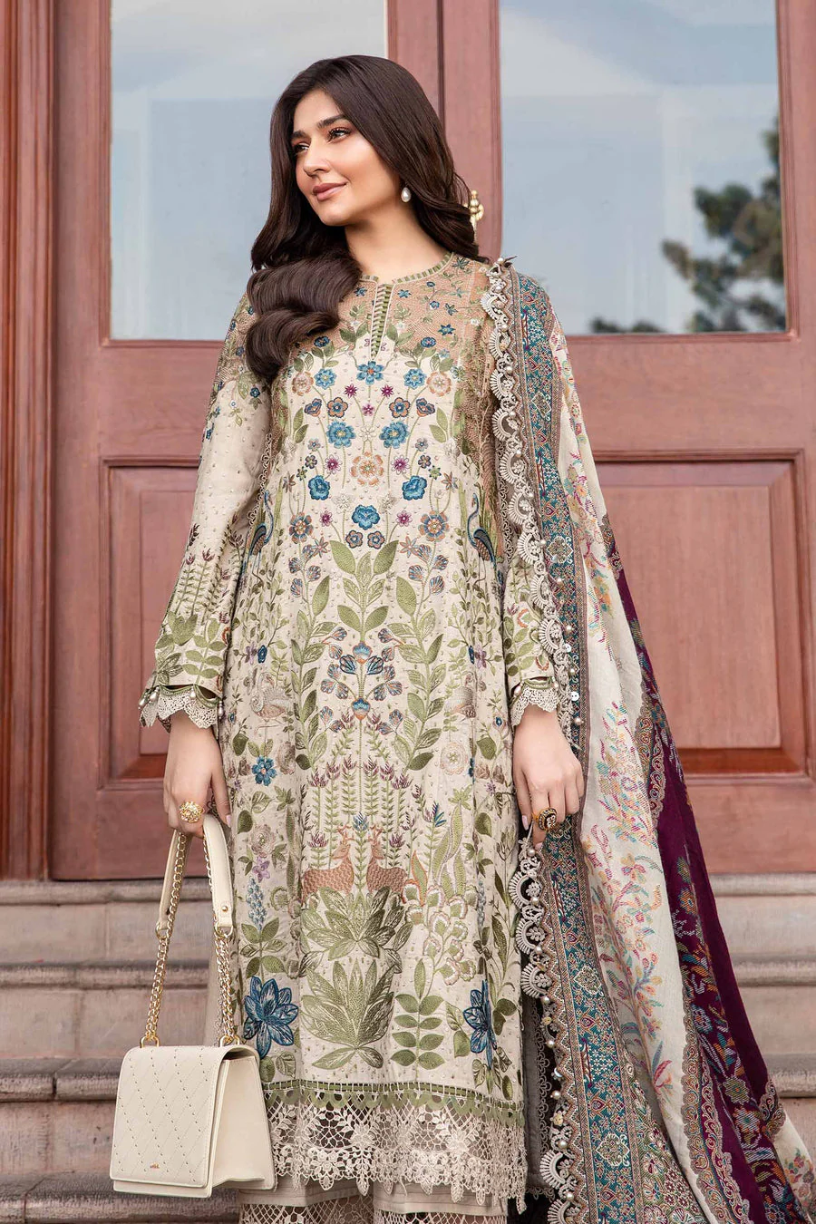 Maria B DL-1211 Winter Luxe 2024 - Image 2