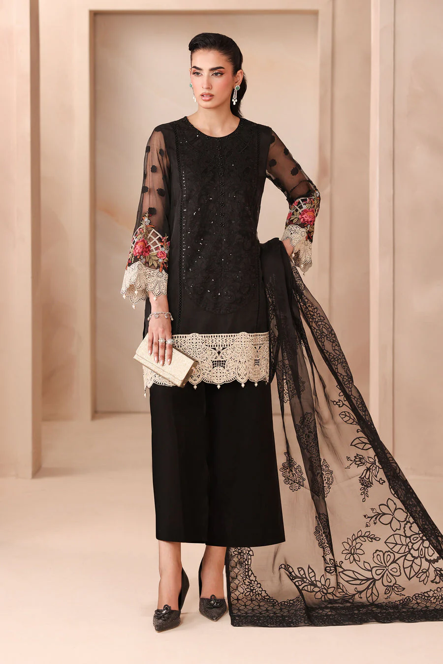 Maria B DMN2502-ESM-BLK Monochrome Cllection 2025