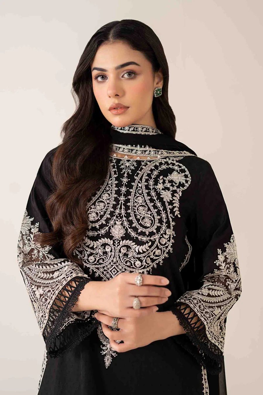 Maria B DMN2512-ESM-BLK Monochrome Cllection 2025 - Image 2