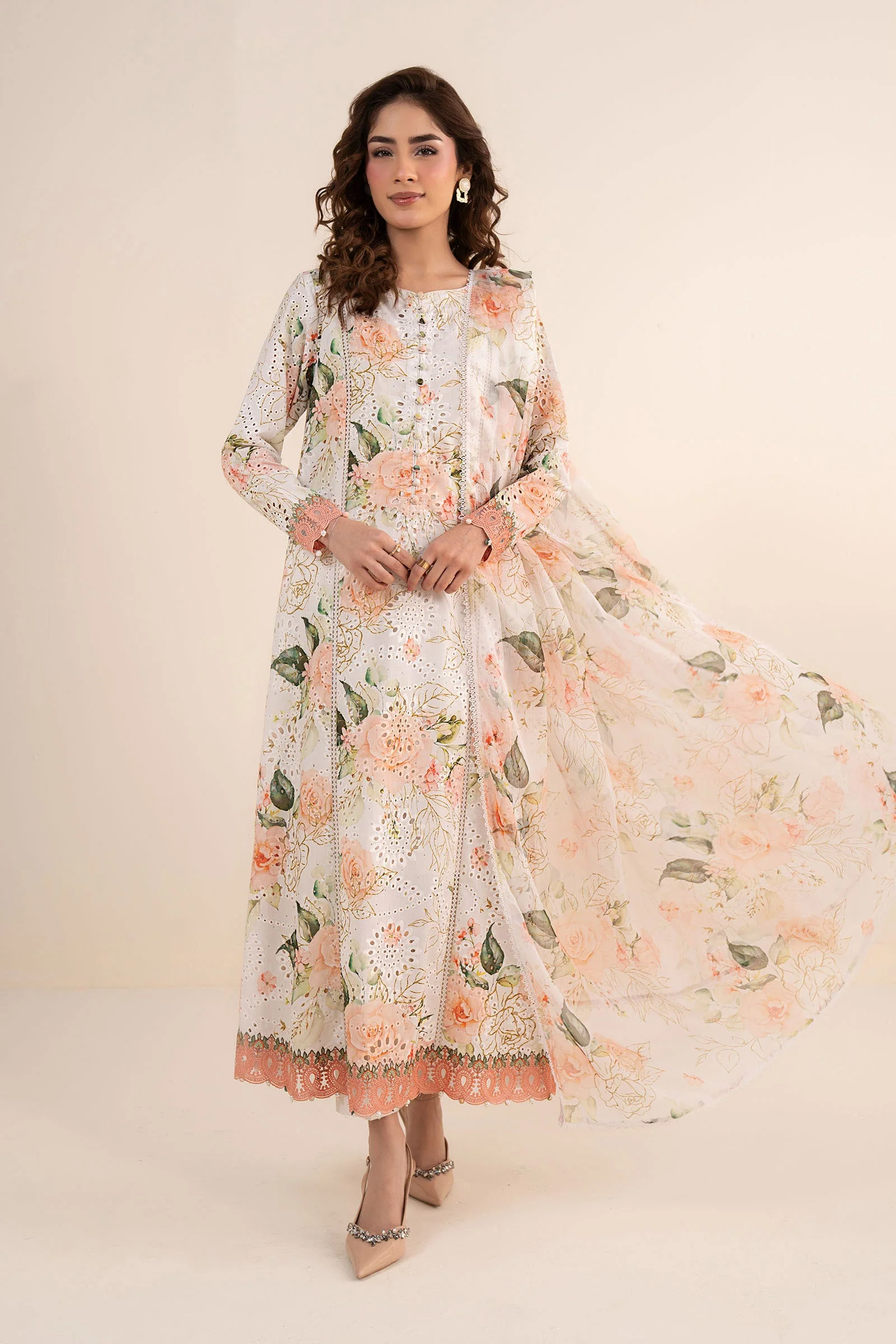 Maria B DW-EA26-34-Off White Eid Collection 2026