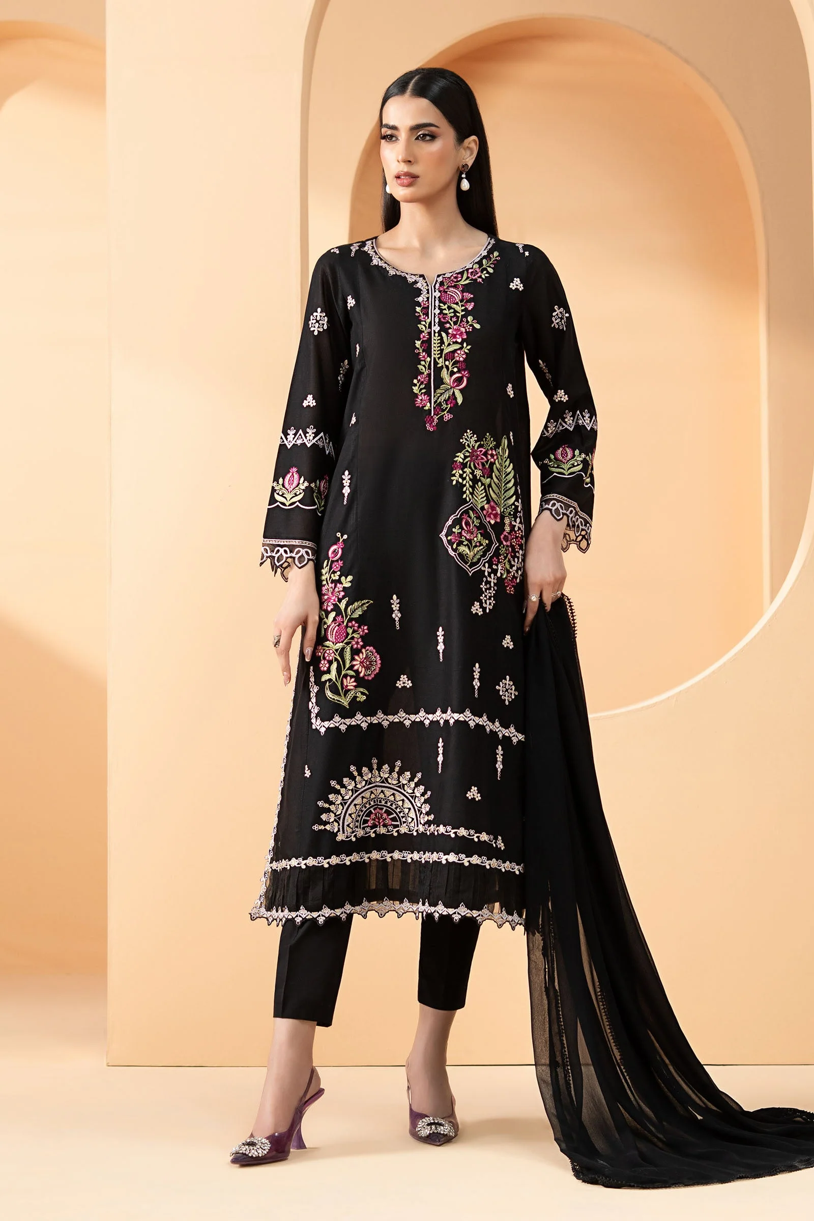 Maria B DW-EA26-35-Black Eid Collection 2026