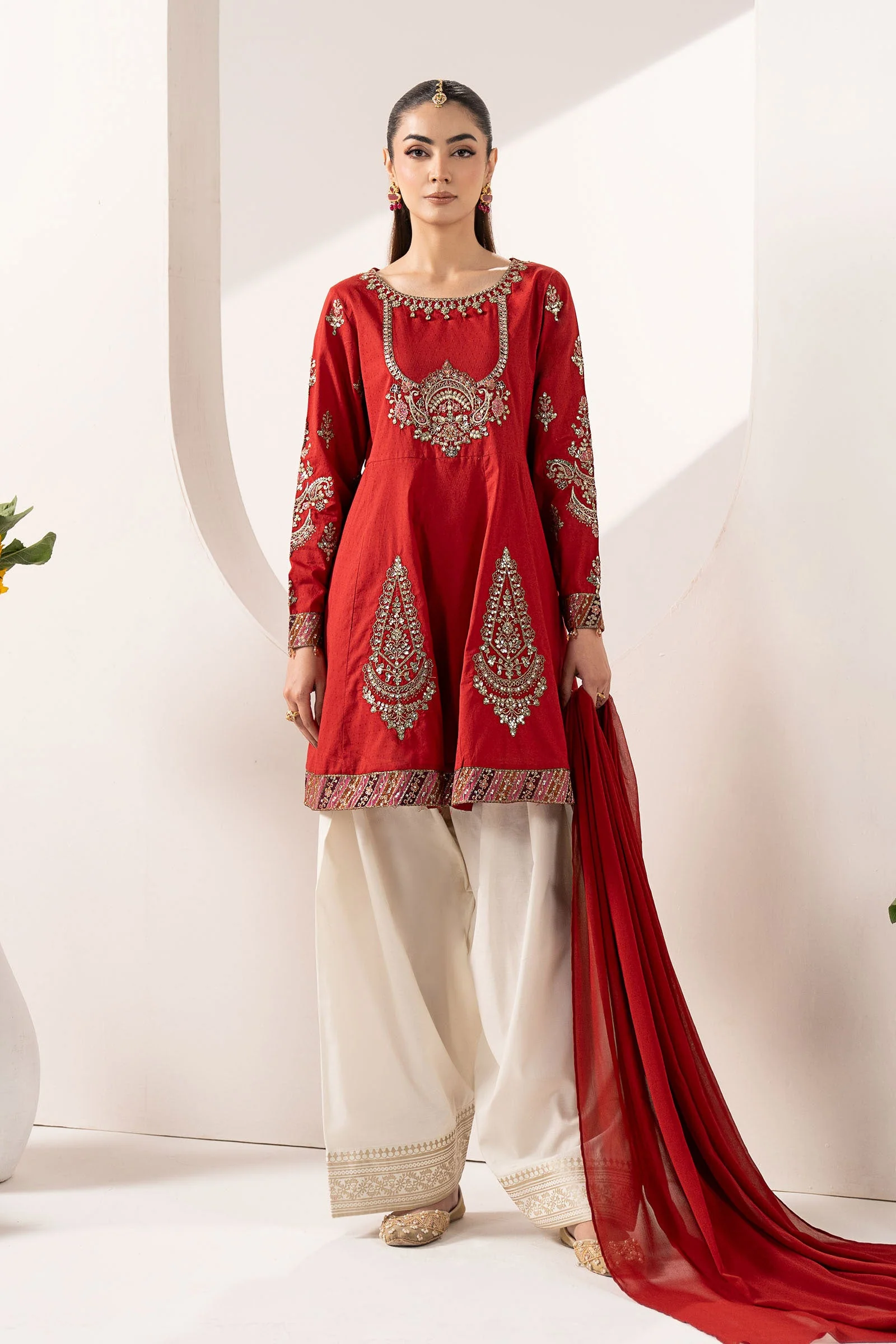 Maria B DW-EF22-24R1-Magenta Eid Collection 2026