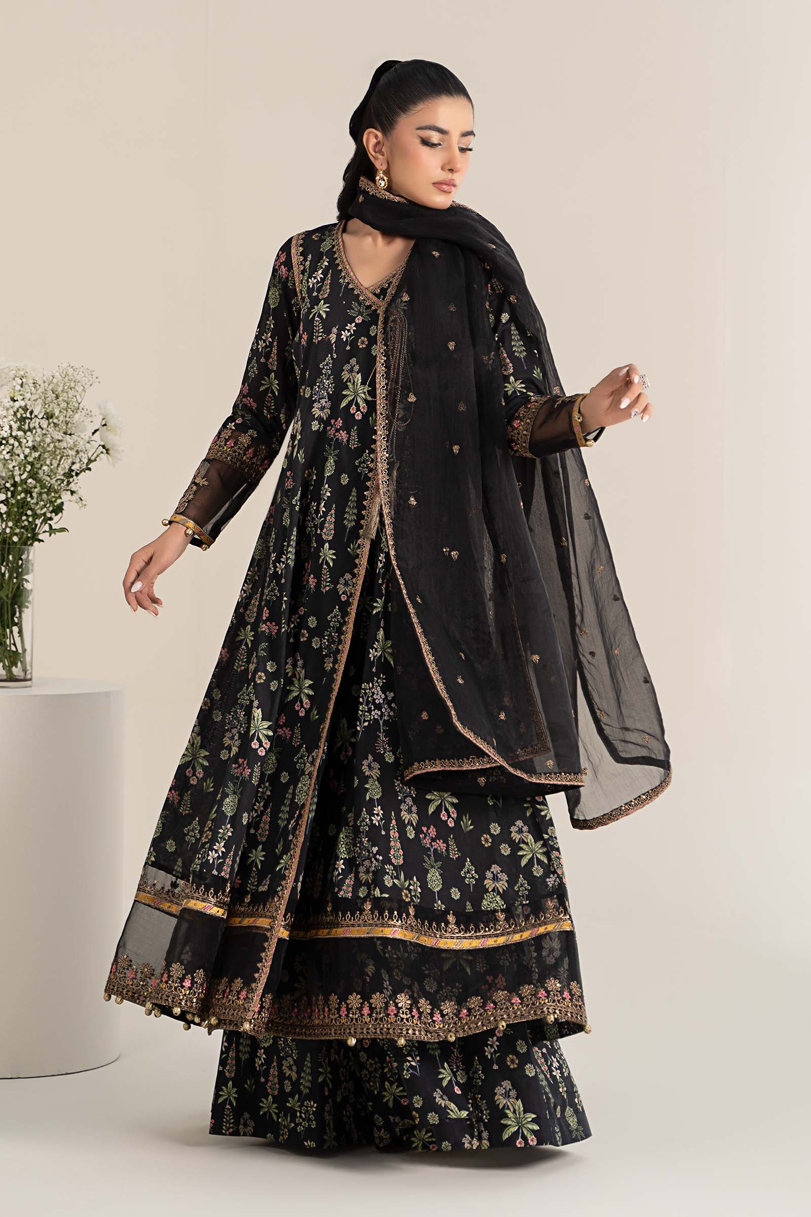 Maria B DW-EF25-26R1-Black Eid Collection 2026