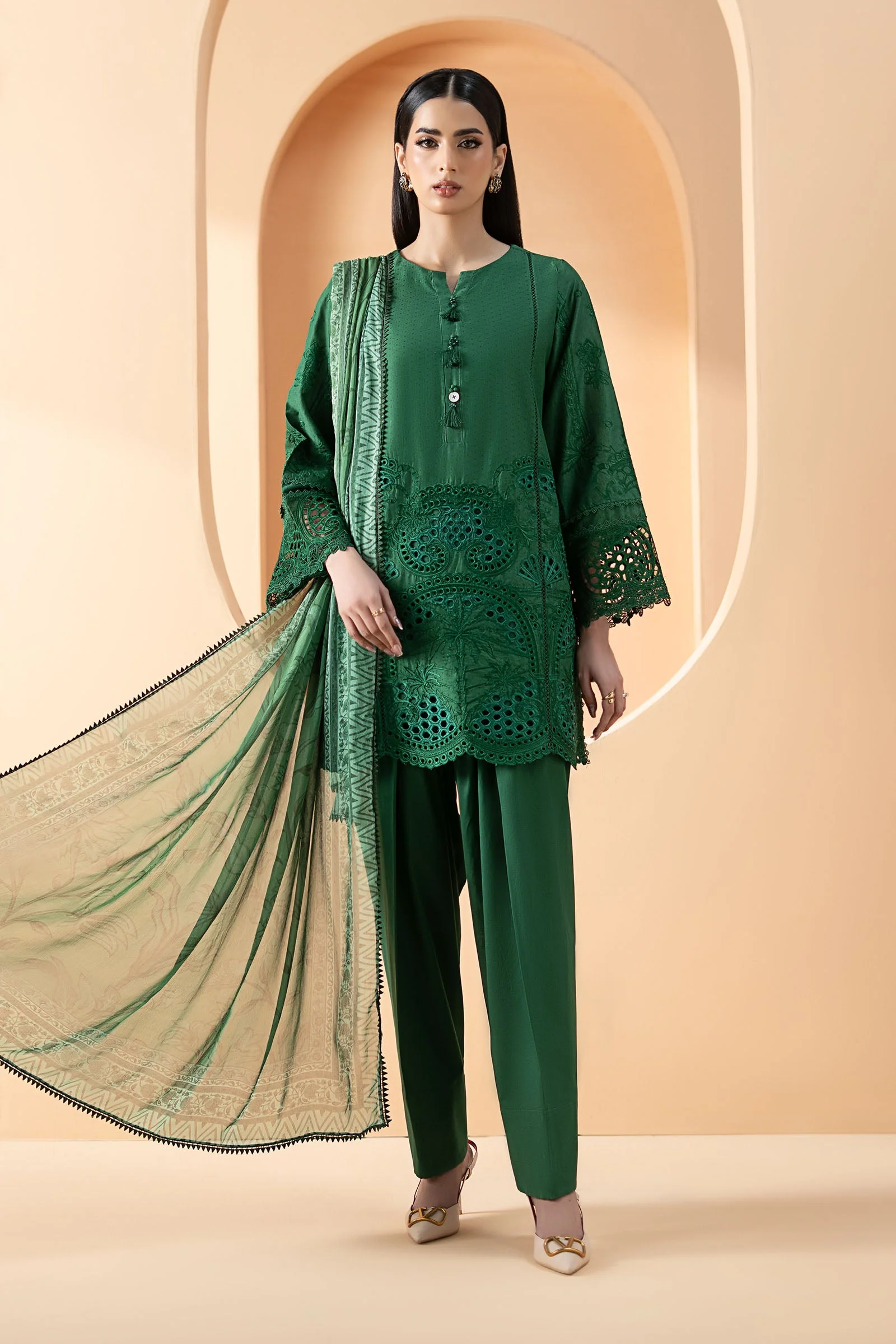 Maria B DW-EF26-02-Green Eid Collection 2026