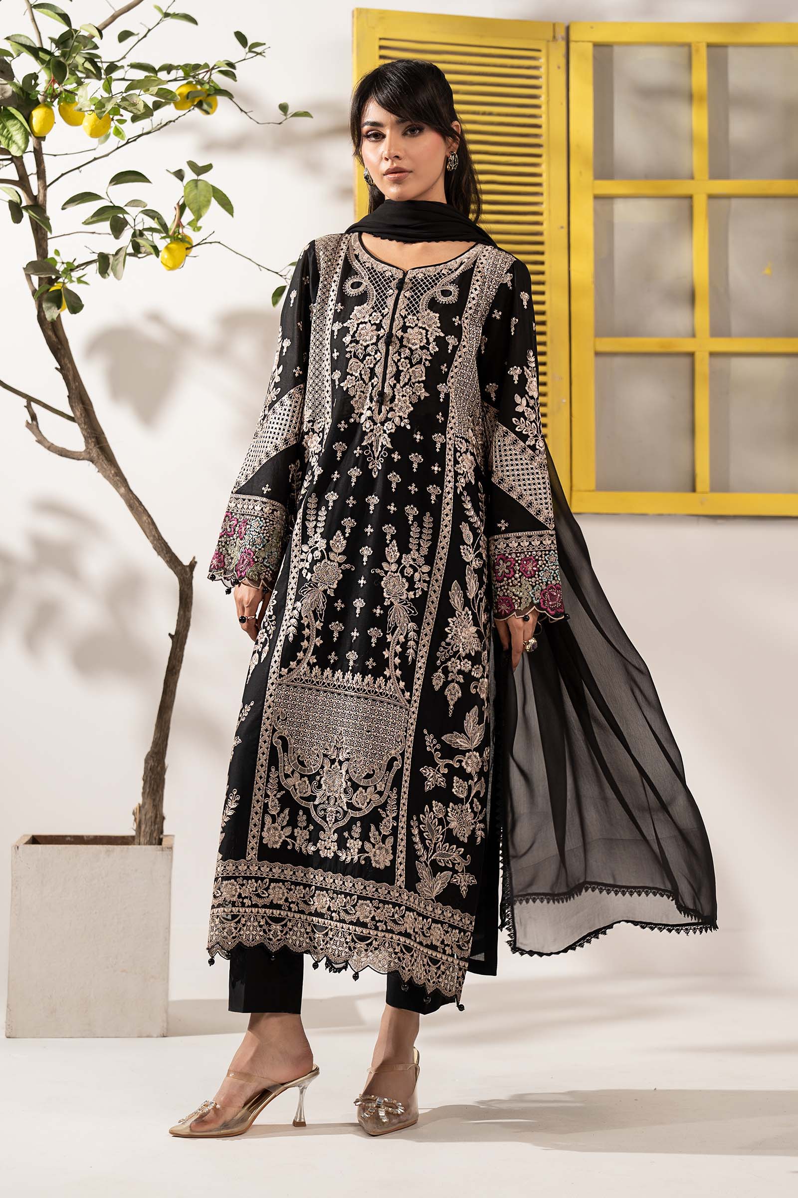 Maria B DW-EF26-08 Black Premium Pret 2026