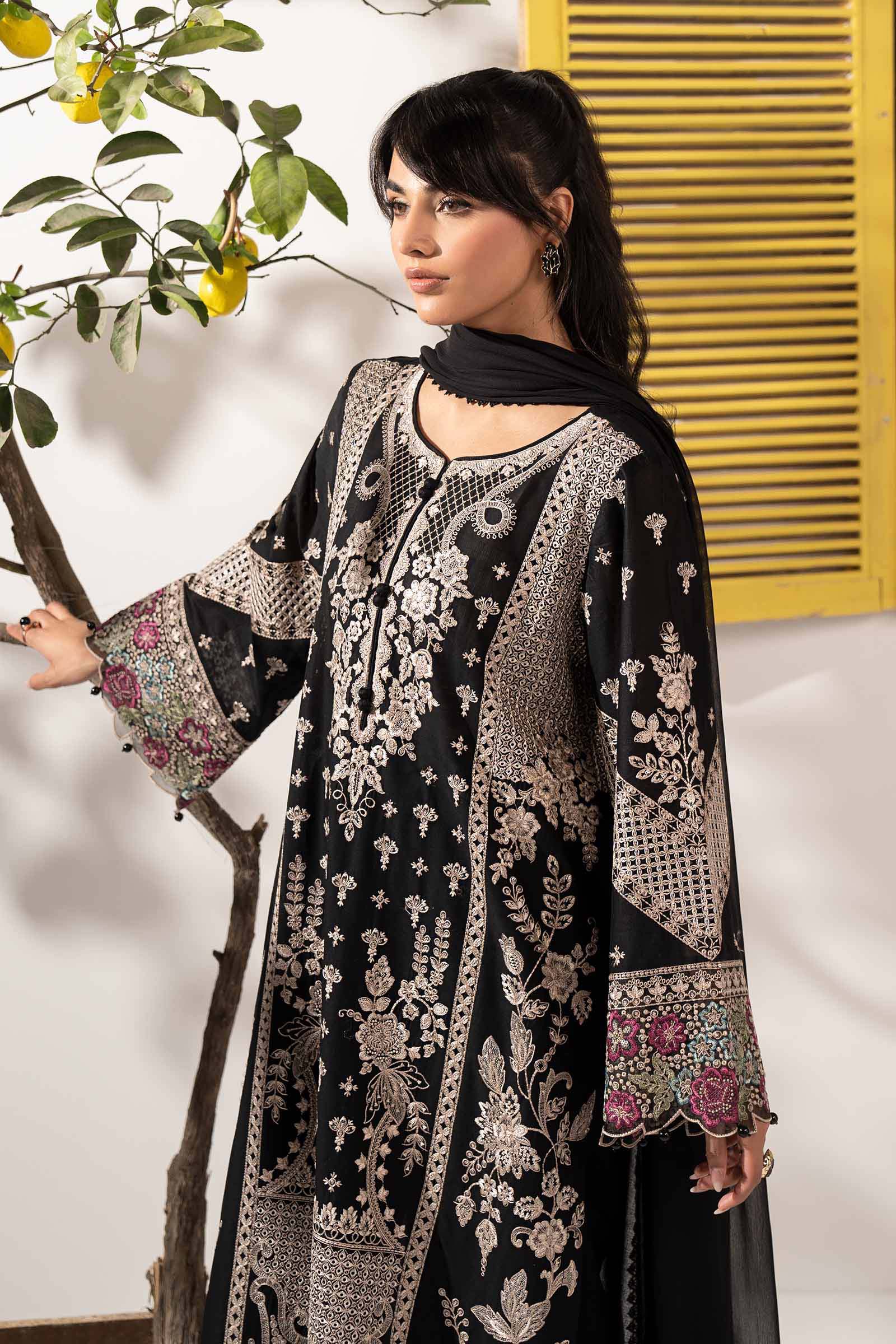 Maria B DW-EF26-08 Black Premium Pret 2026 - Image 2