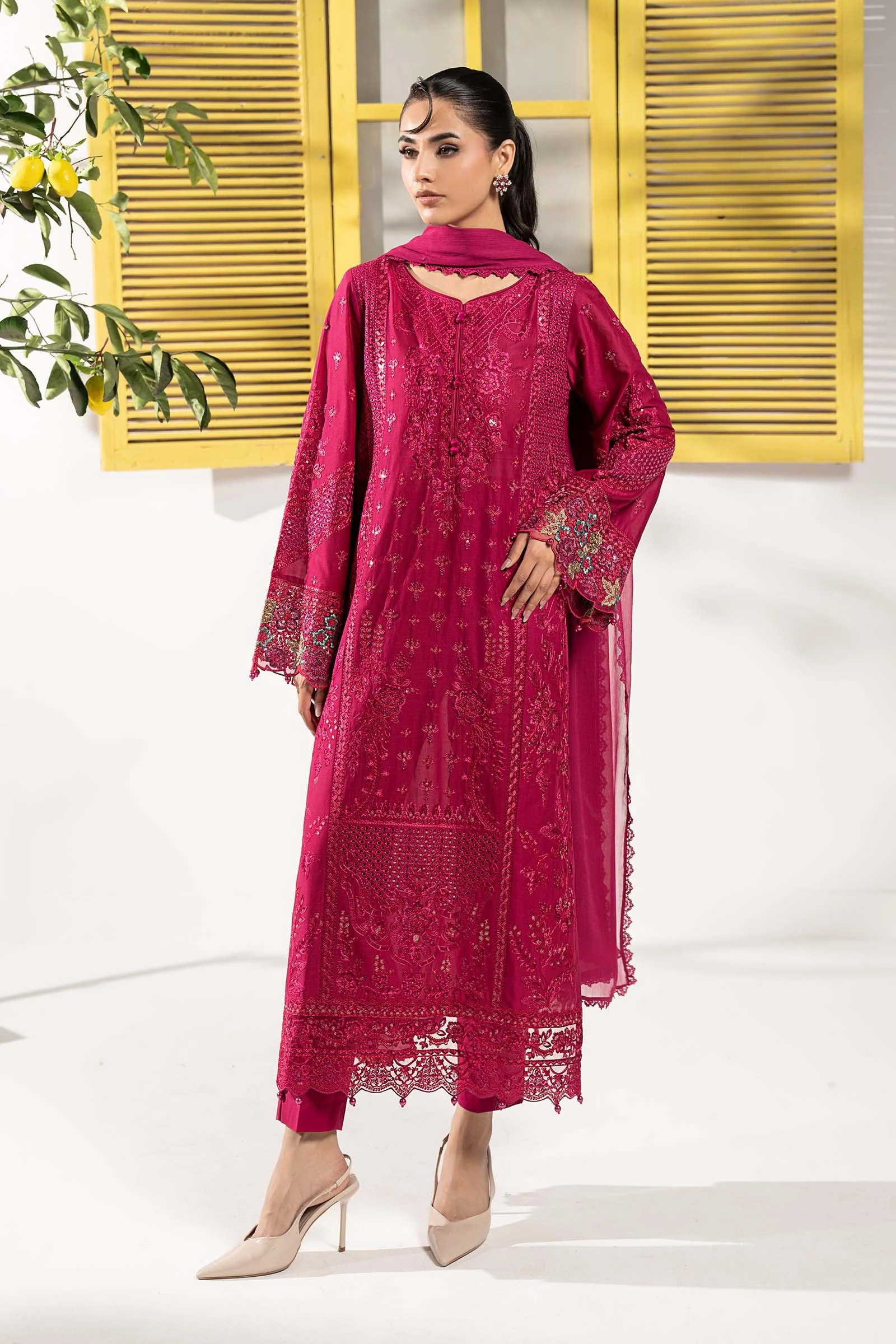 Maria B DW-EF26-08 Magenta Premium Pret 2026