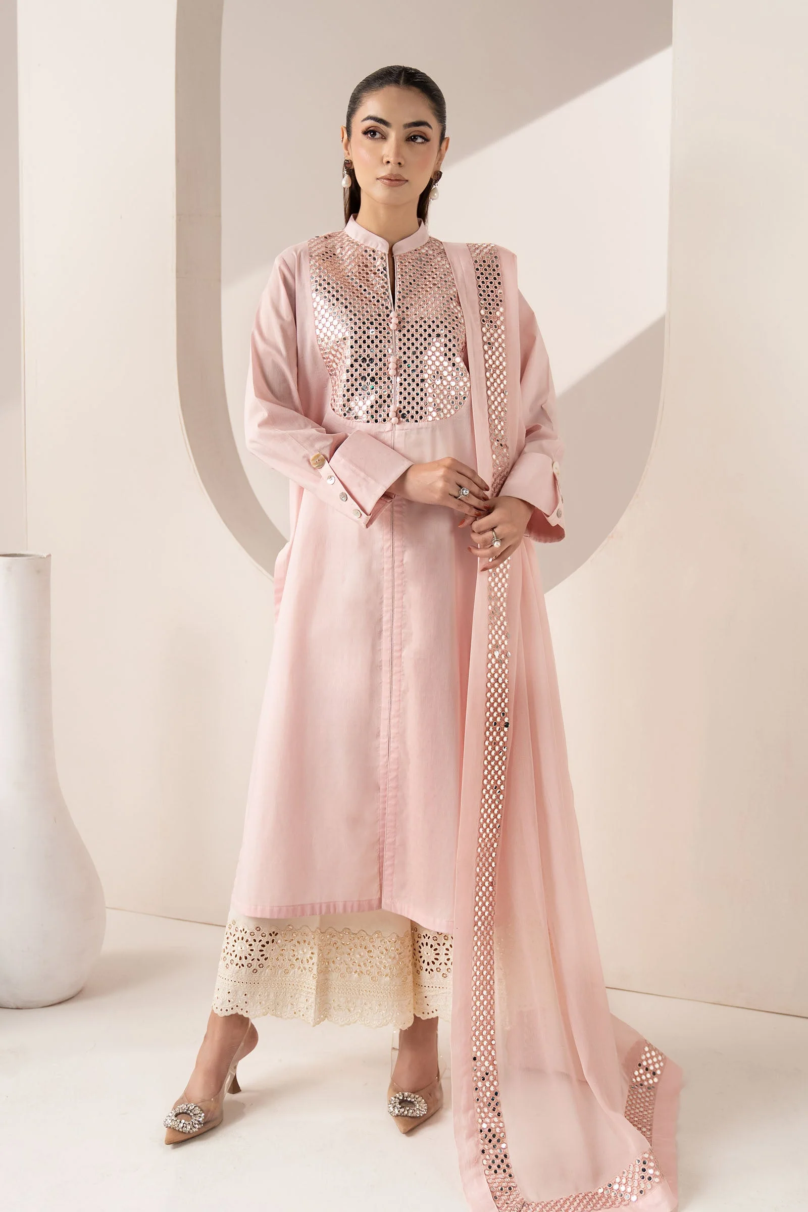 Maria B DW-EF26-143-Peach Eid Collection 2026