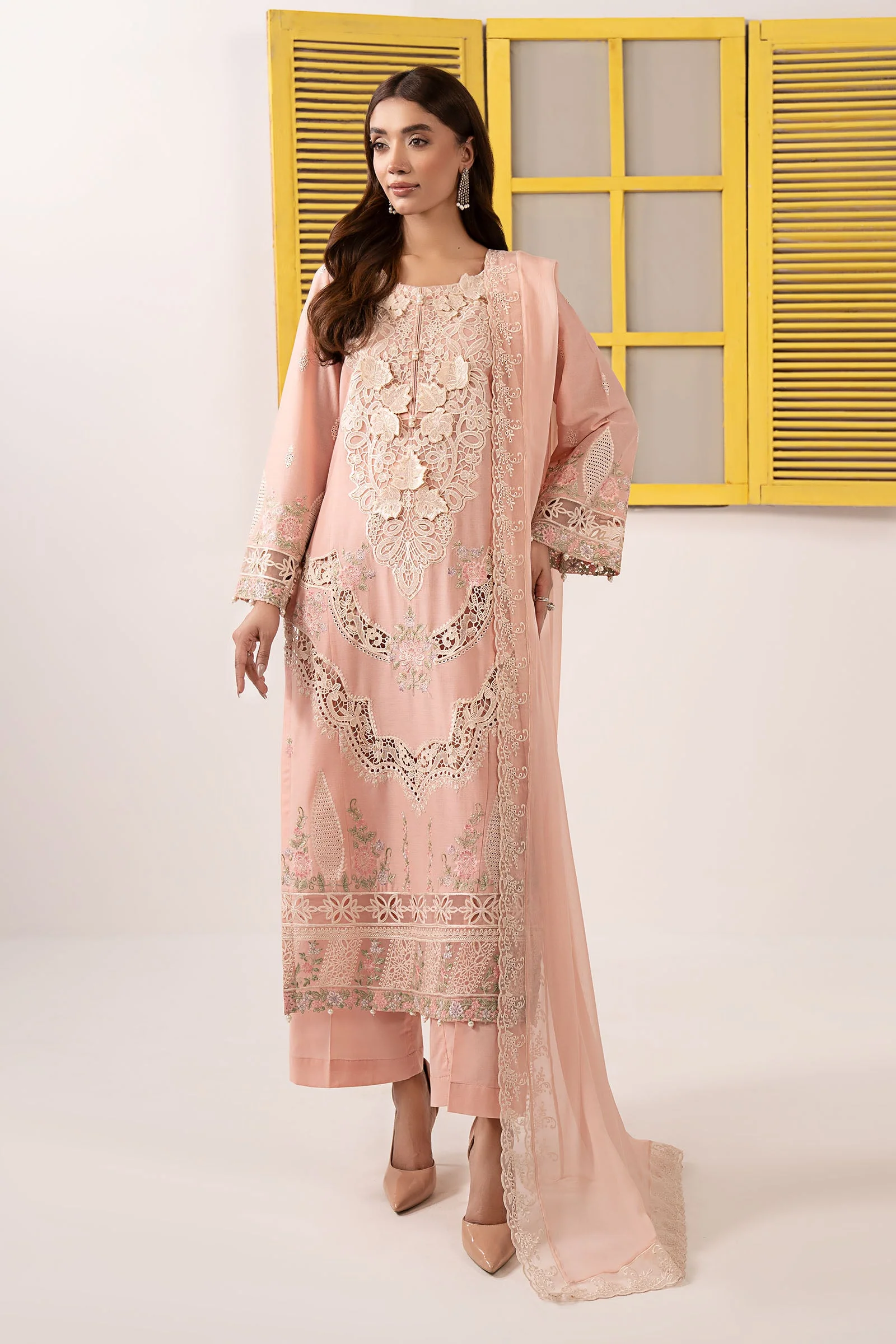 Maria B DW-EF26-27 Pink Premium Pret 2026