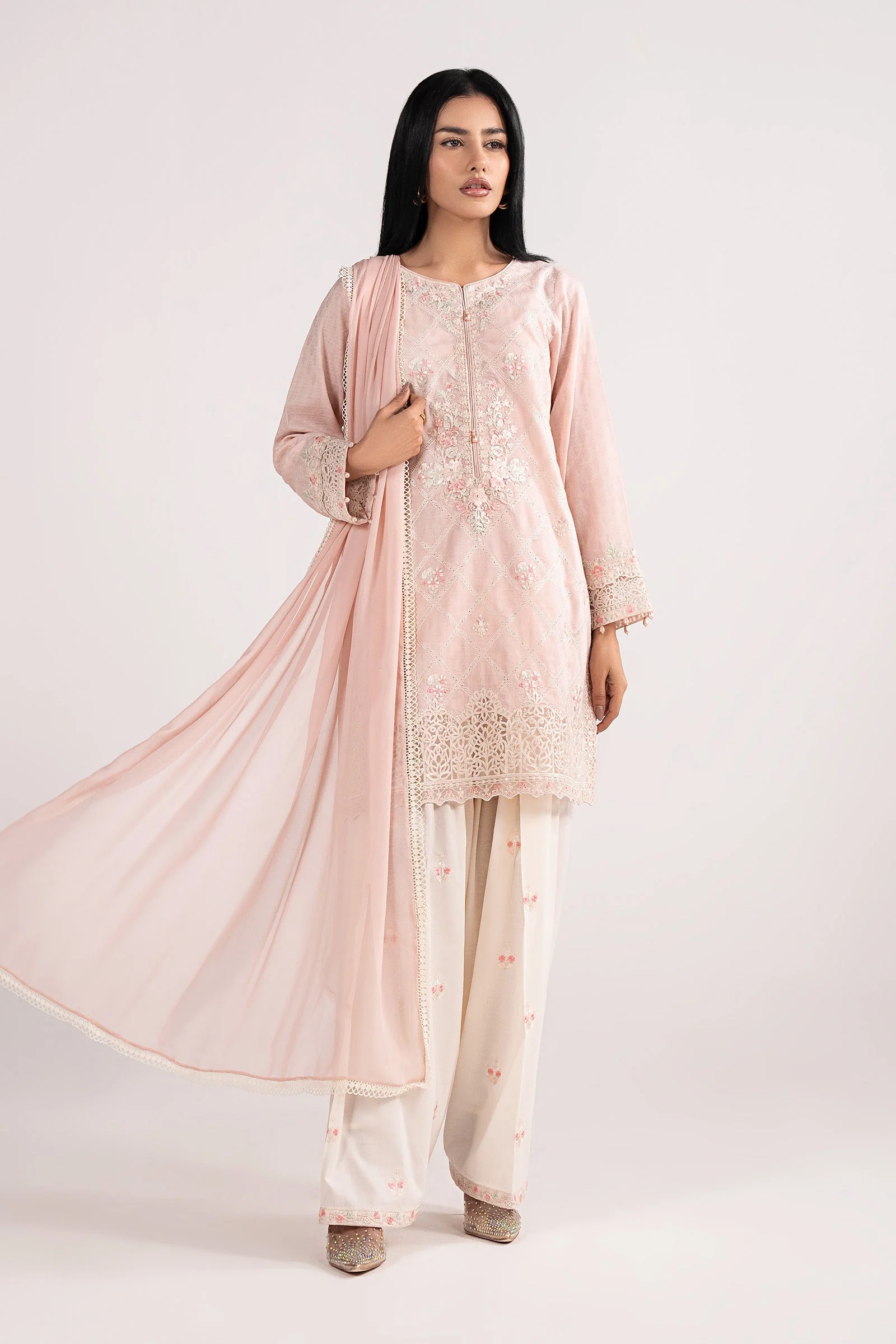 Maria B DW-EF26-57 Pink Premium Pret 2026