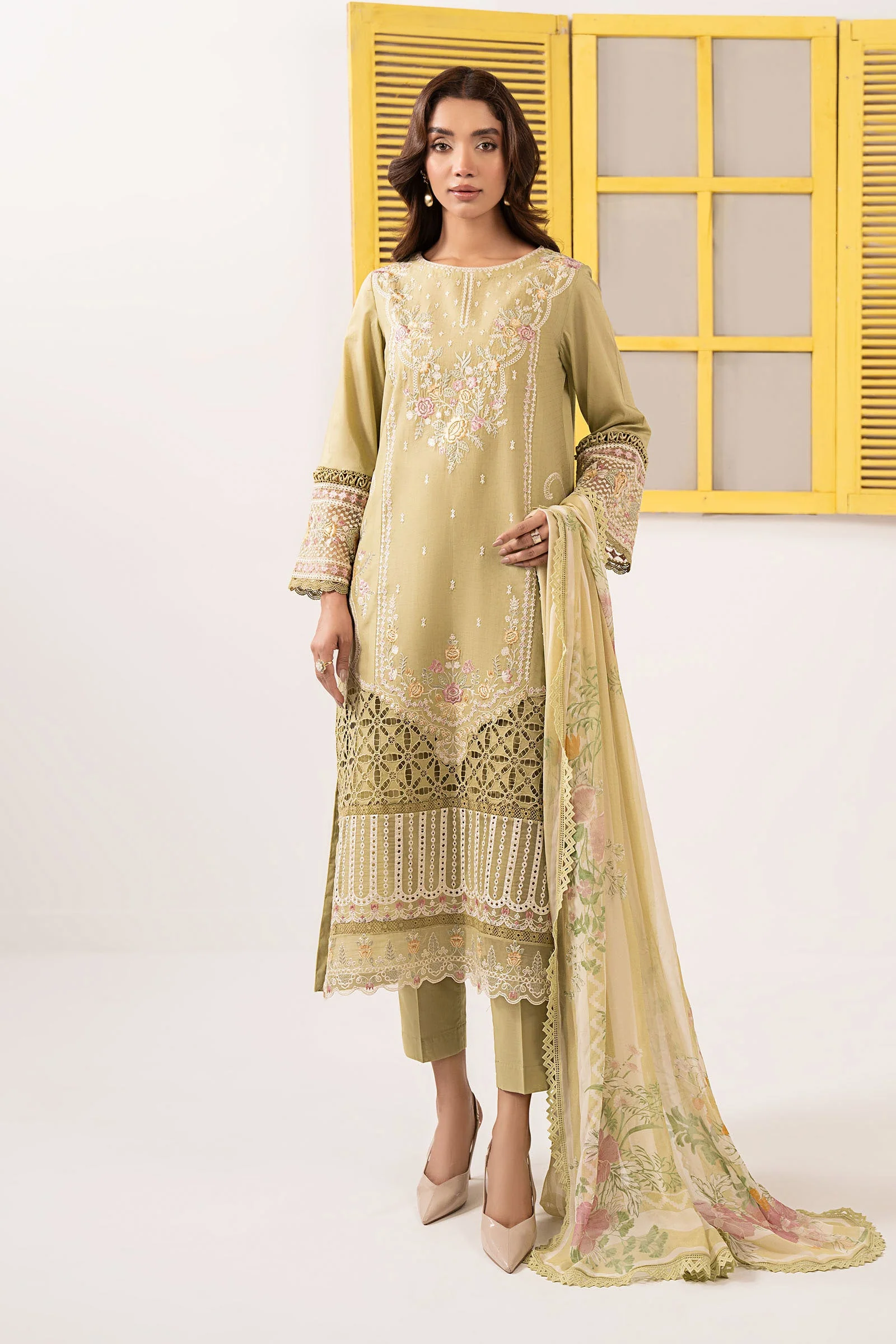 Maria B DW-EF26-60 Green Premium Pret 2026