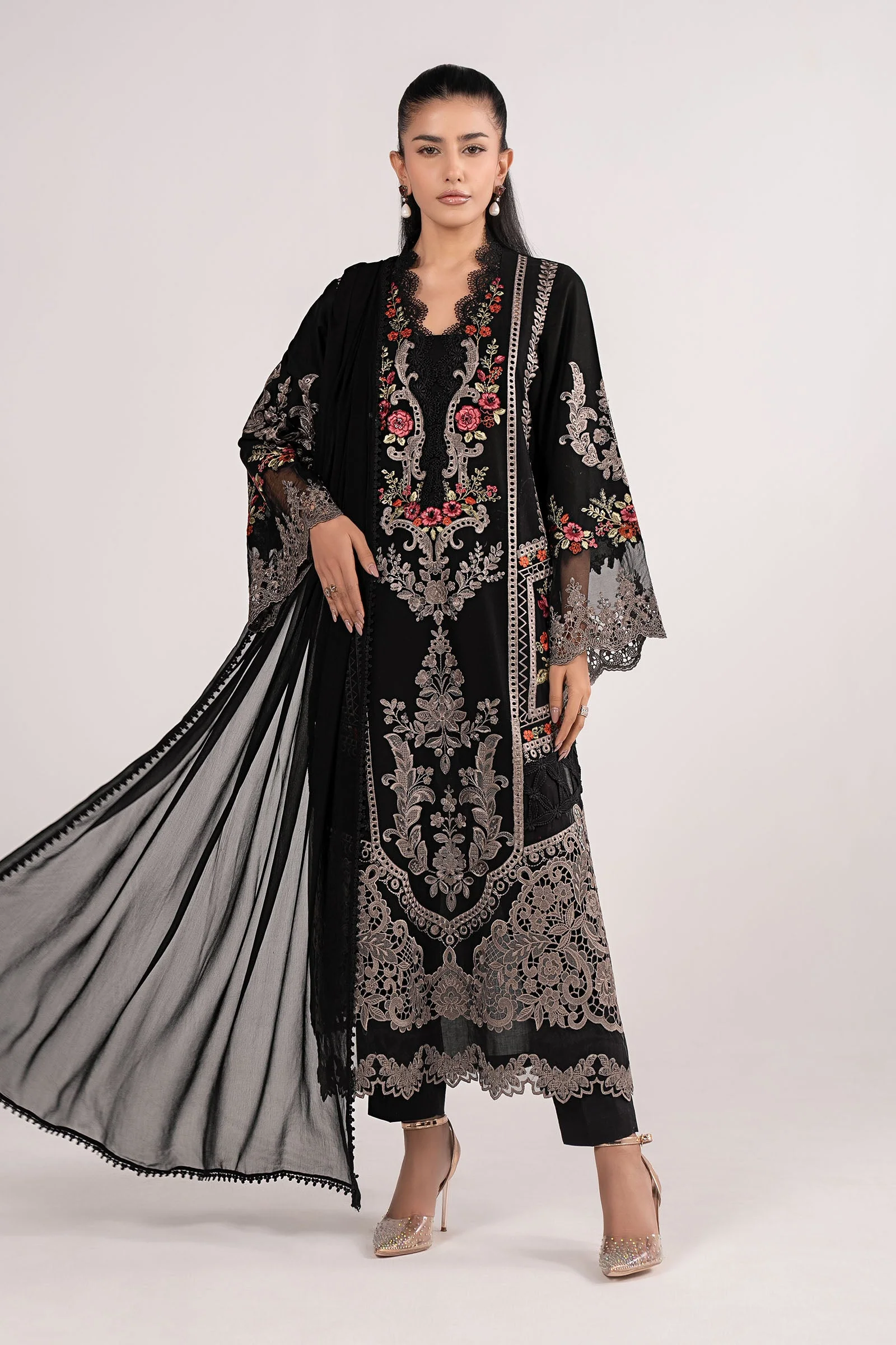 Maria B DW-EF26-91 Black Premium Pret 2026