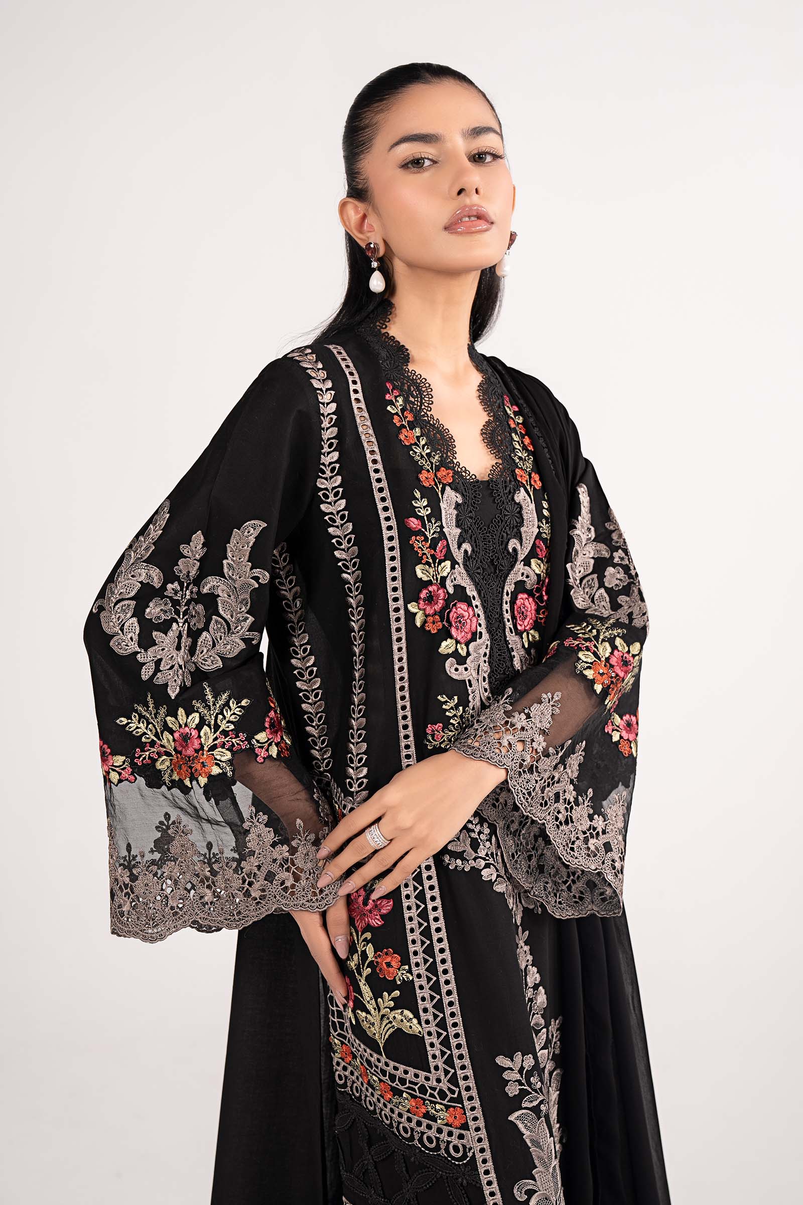 Maria B DW-EF26-91 Black Premium Pret 2026 - Image 2