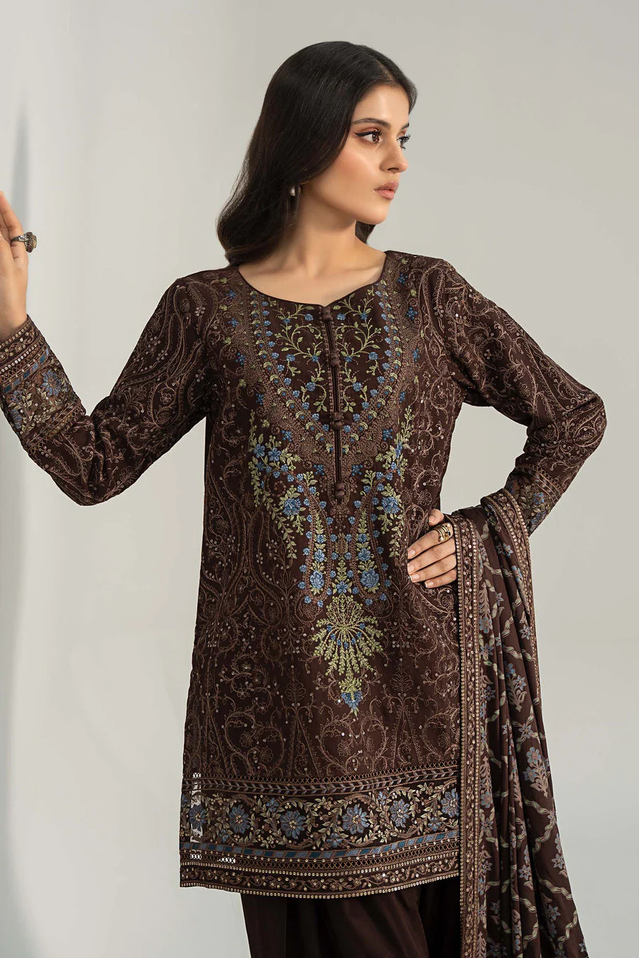 Maria B DW-W24-12 Casual Pret 2024 - Image 2