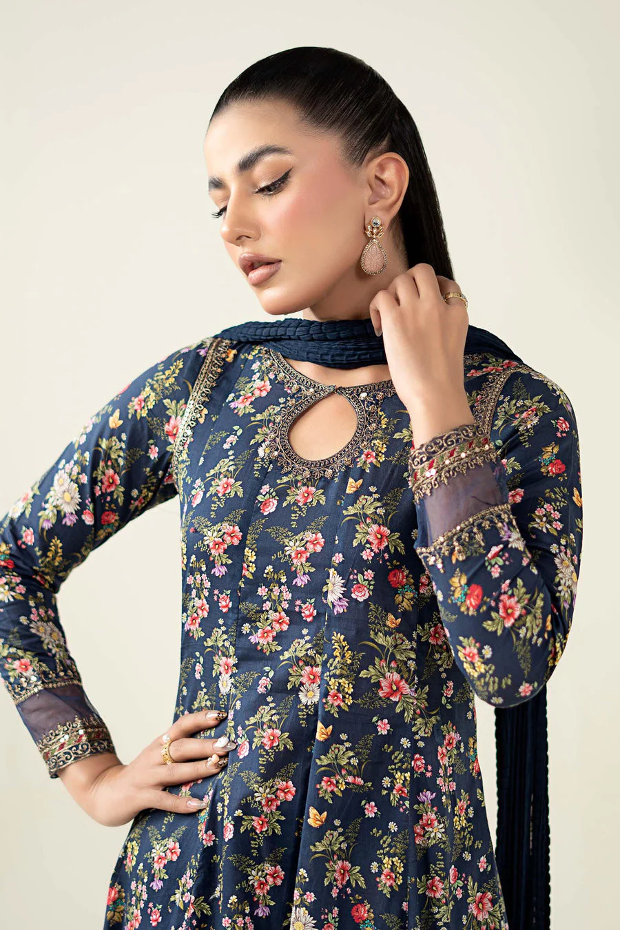 Maria B DW2481R-ESM-BPD Pre Fall Prets 2025 - Image 2