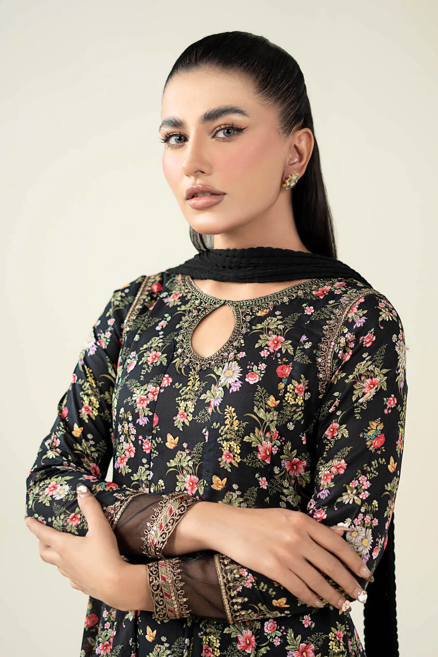 Maria B DW2481R-ESM-BPT Pre Fall Prets 2025 - Image 2