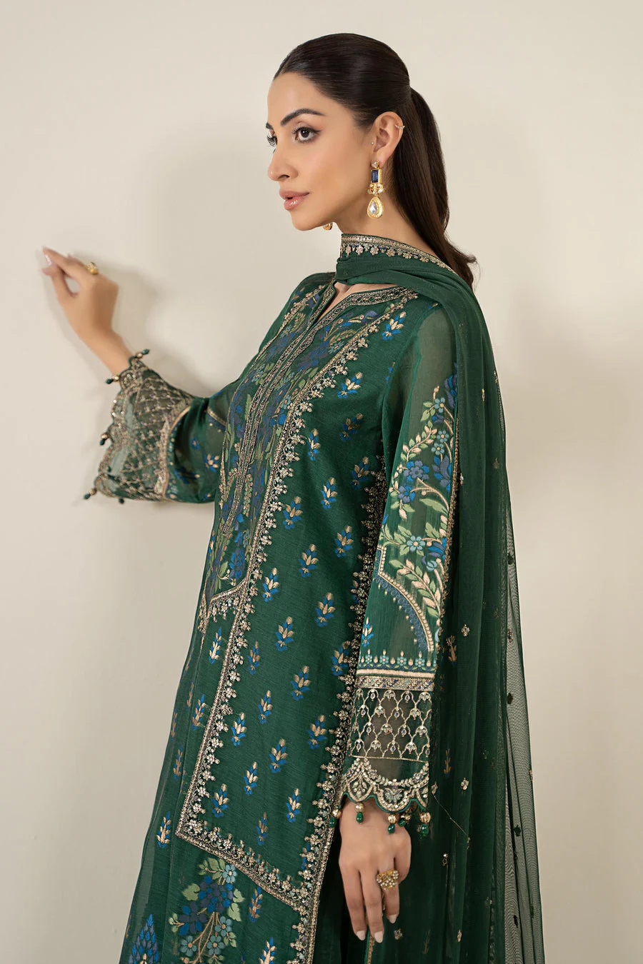 Maria B DWA2559-ESM-GRN Pre Fall Prets 2025 - Image 2