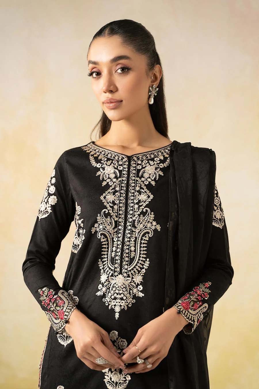 Maria B DWF2503-ESM-BLK Casuals 2025 - Image 2