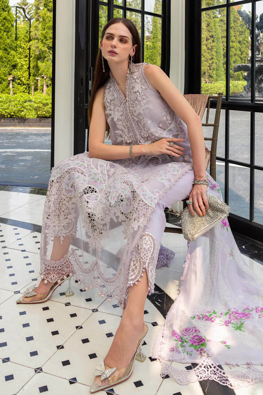Maria B EL-26-12 Lawn Collection 2026 - Image 2