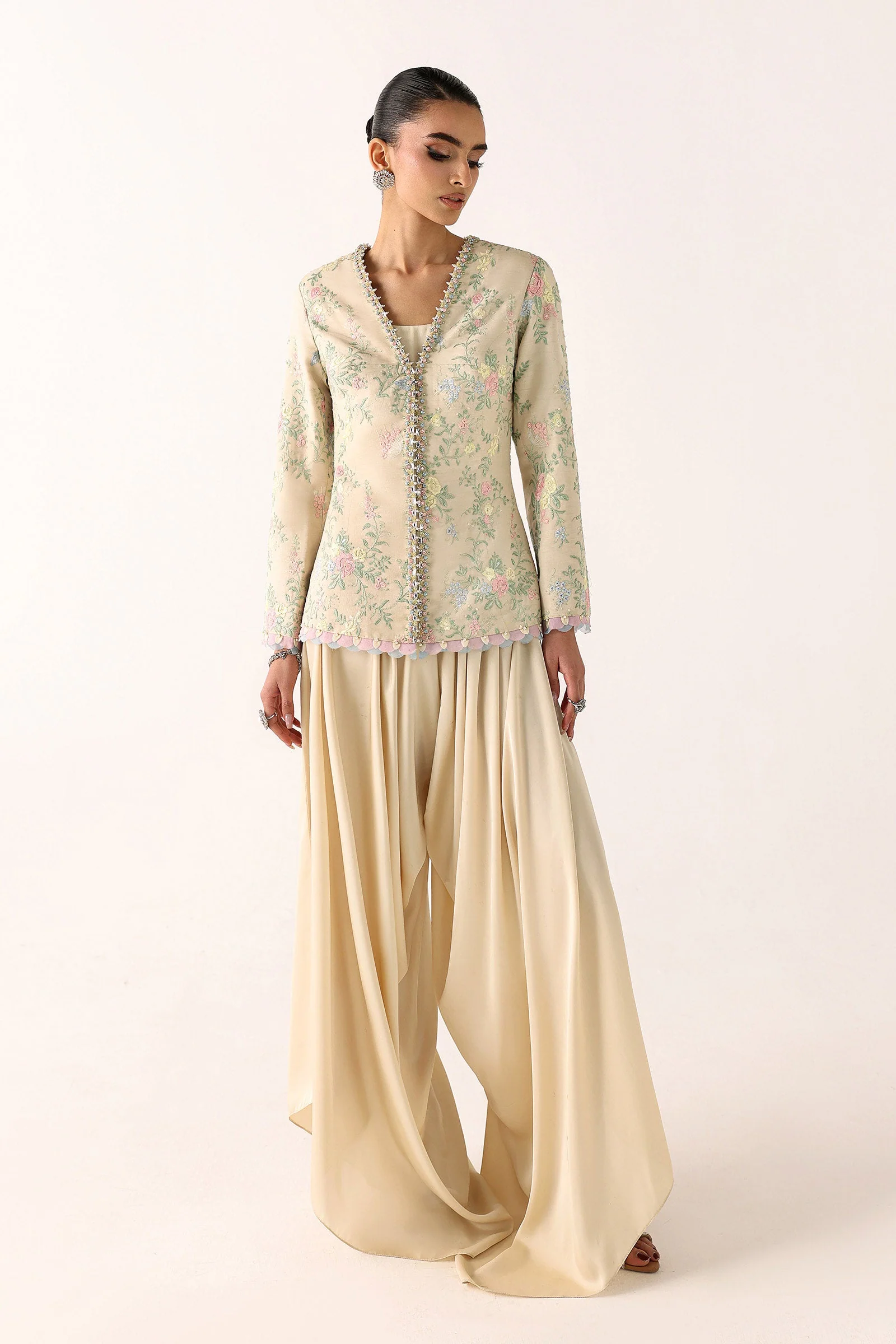 Maria B LF1005S-OLN-FWT Eid Collection M Luxe Fabrics 2026