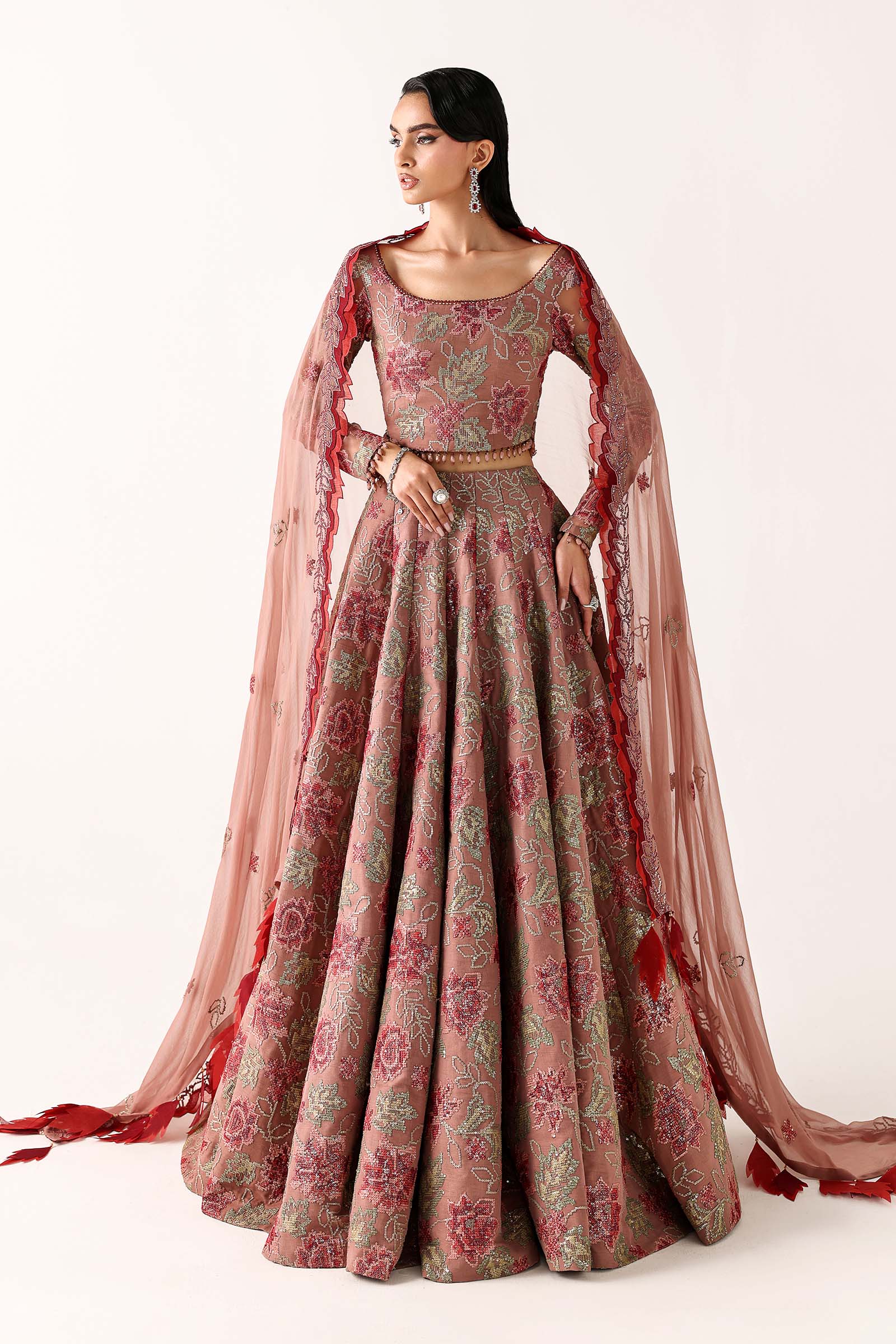 Maria B  LF1008S-OLN-DYP Eid Collection M Luxe Fabrics 2026