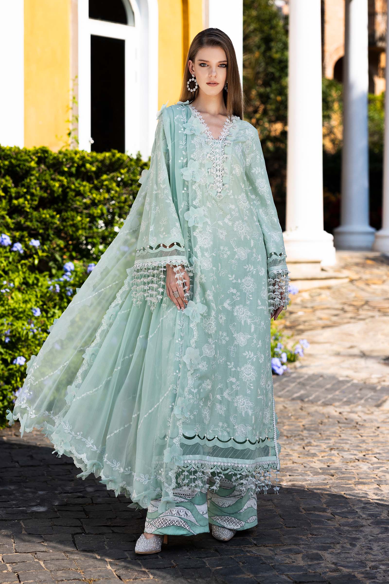 Maria B LF1020S-OLN-MGN Eid Collection M Luxe Fabrics 2026