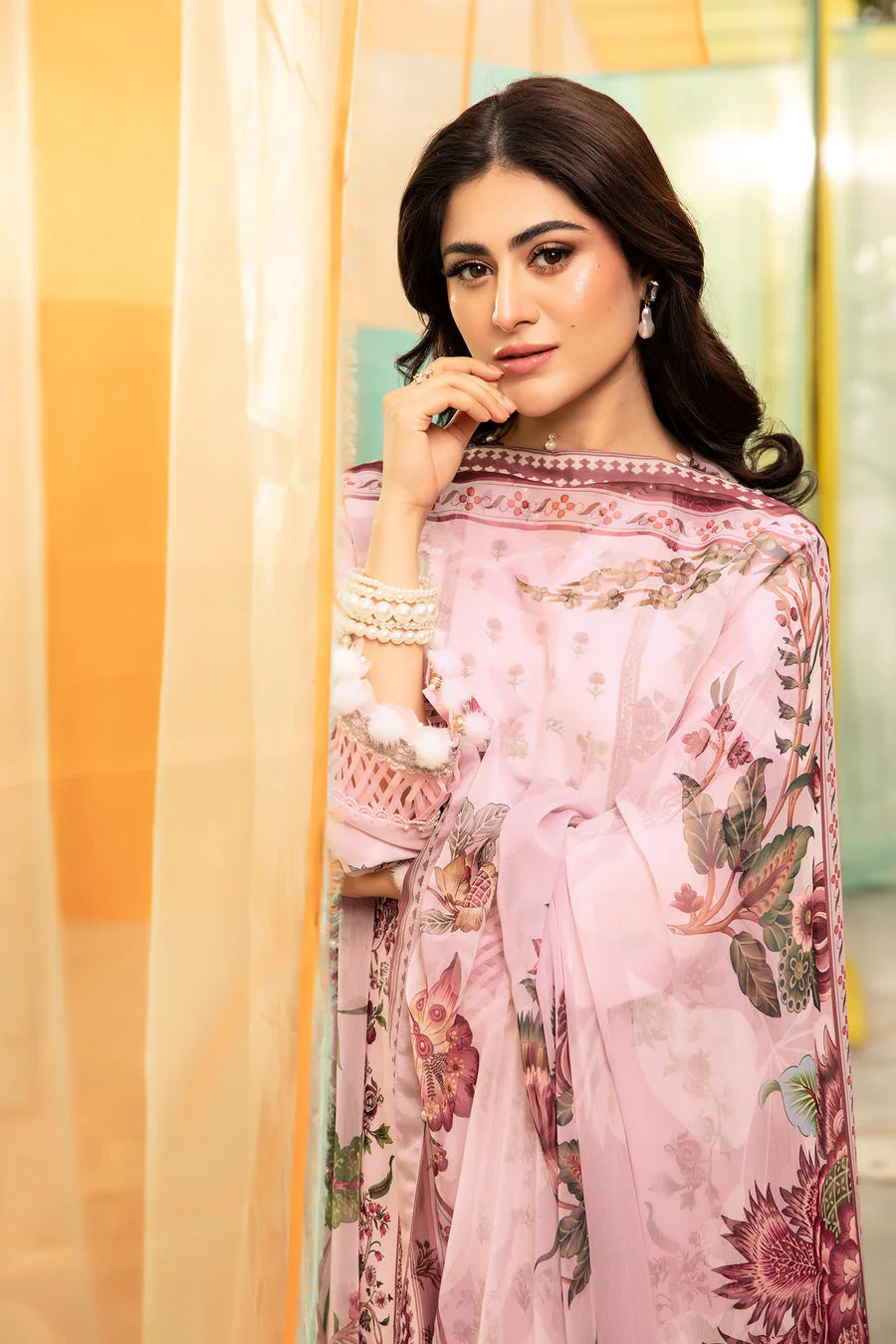 Maria B MB-CUS25-705B M Print Lawn 2025 - Image 2