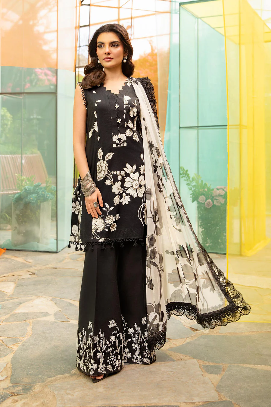 Maria B MB-CUS25-706B M Print Lawn 2025
