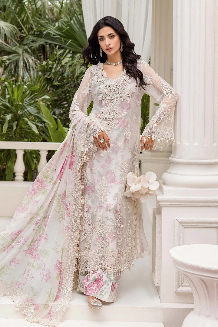 Maria B MPC2501-999-OWR Mbroidered Chiffon 2025