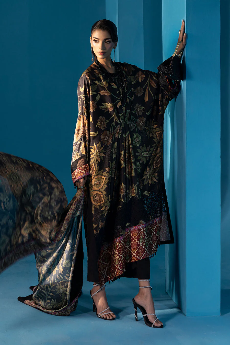 Maria B MPW2507-ESM-BLK Silk Winter 2025
