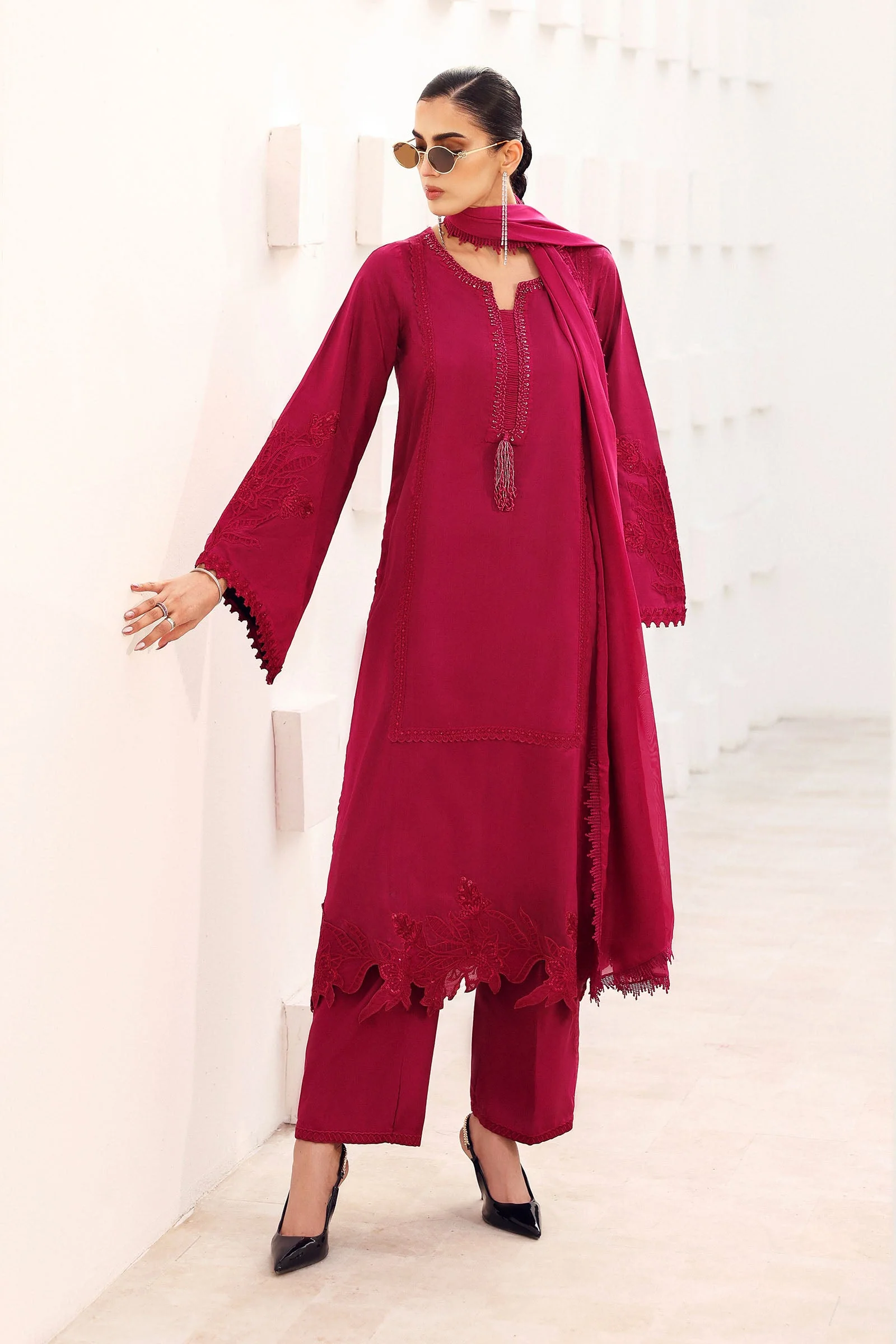 Maria B MST-EF26-15 Hot Pink Eid Ki Tayariaan Kahaniyan 2026