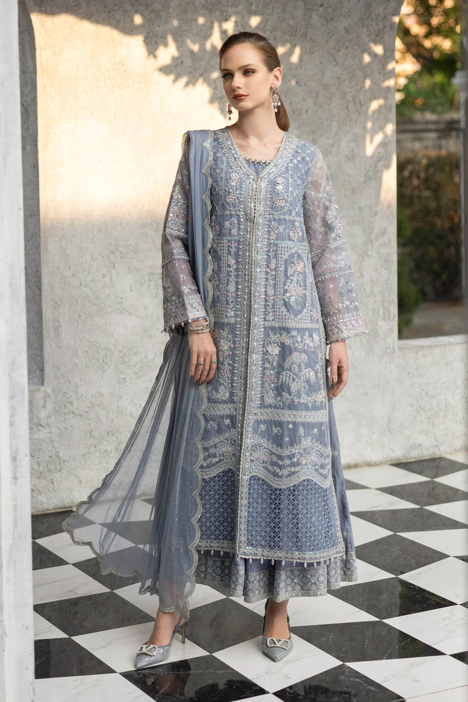 Maria B SF-EF26-05 Sky Blue Eid Ki Tayariaan Kahaniyan 2026