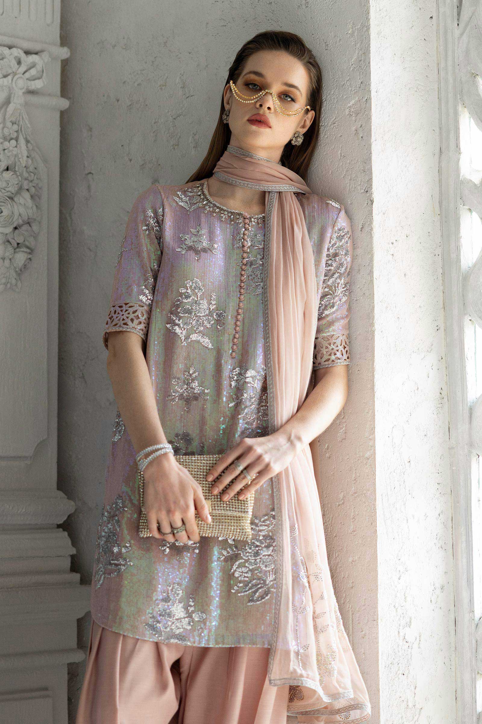 Maria B SF-EF26-06 Pink  Eid Ki Tayariaan Kahaniyan 2026 - Image 2