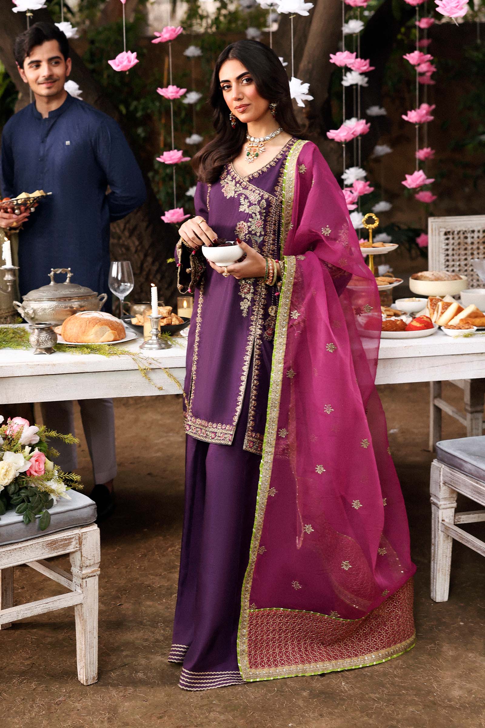 Maria B SF-EF26-07 Purple Eid Ki Tayariaan Kahaniyan 2026
