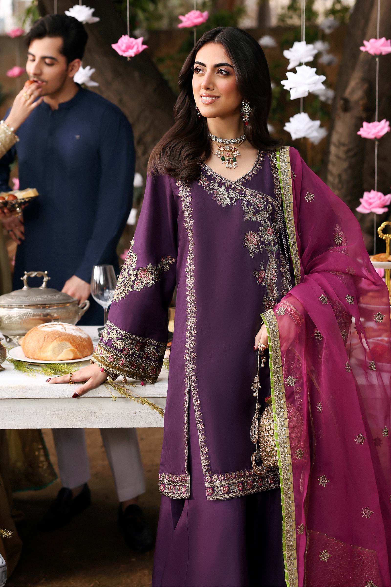 Maria B SF-EF26-07 Purple Eid Ki Tayariaan Kahaniyan 2026 - Image 2