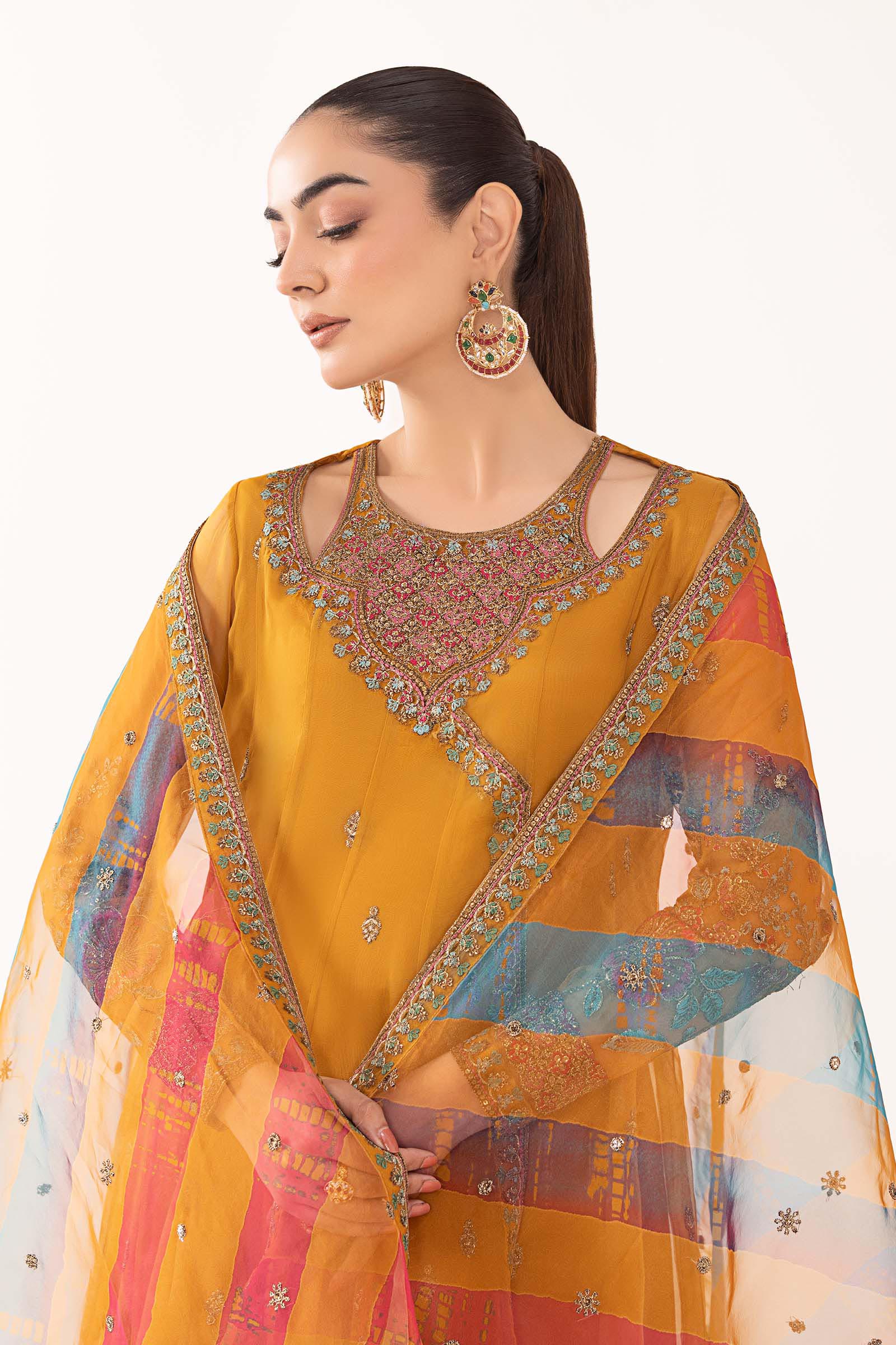 Maria B SF-EF26-08 Mustard  Eid Ki Tayariaan Kahaniyan 2026 - Image 2