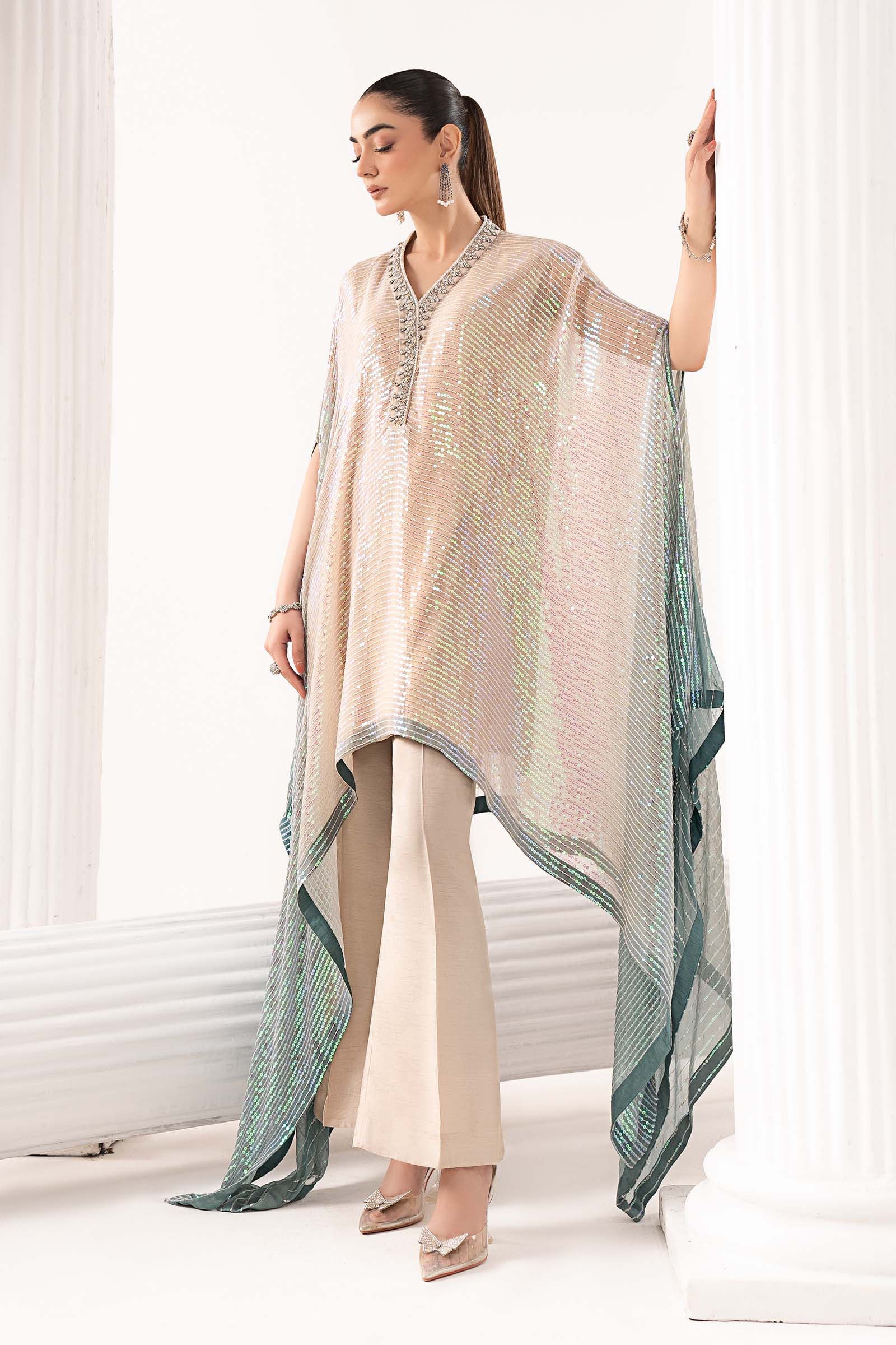 Maria B SF-EF26-11 Beige and Green  Eid Ki Tayariaan Kahaniyan 2026